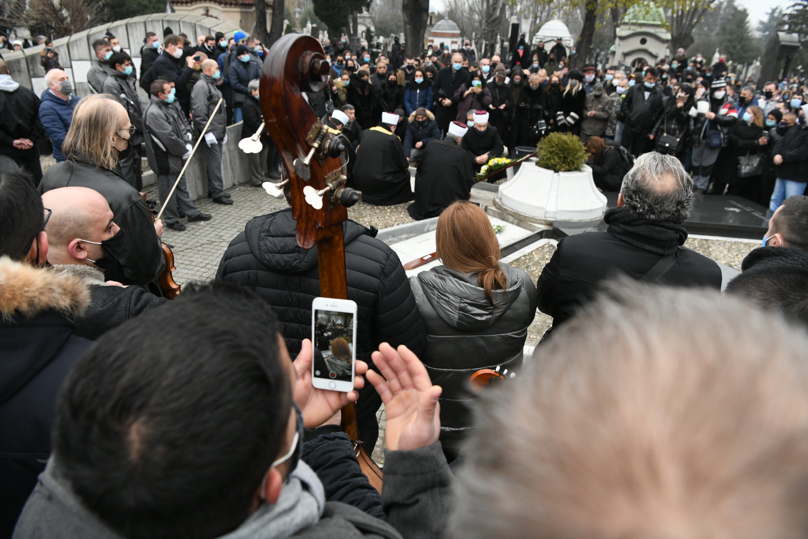 Beograd 11.12.2020. Sahrana, Džej Ramadanovski, Novo groblje Foto: Vesna Lalić/Nova.rs