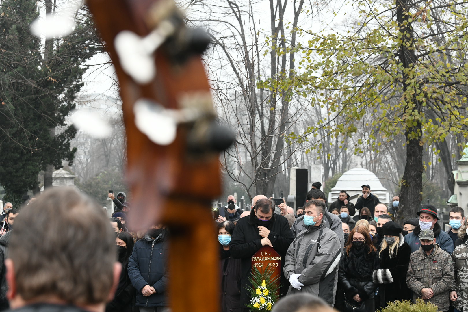 Beograd 11.12.2020. Sahrana, Džej Ramadanovski, Novo groblje Foto: Vesna Lalić/Nova.rs