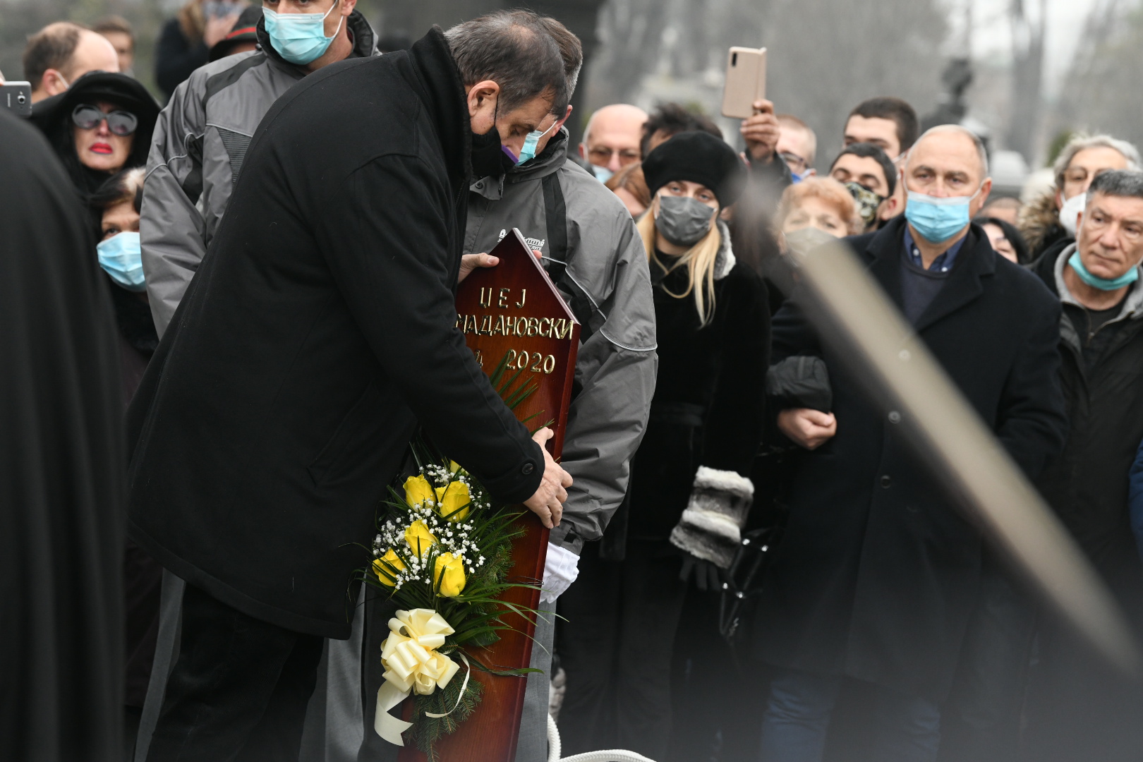 Beograd 11.12.2020. Sahrana, Džej Ramadanovski, Novo groblje Foto: Vesna Lalić/Nova.rs