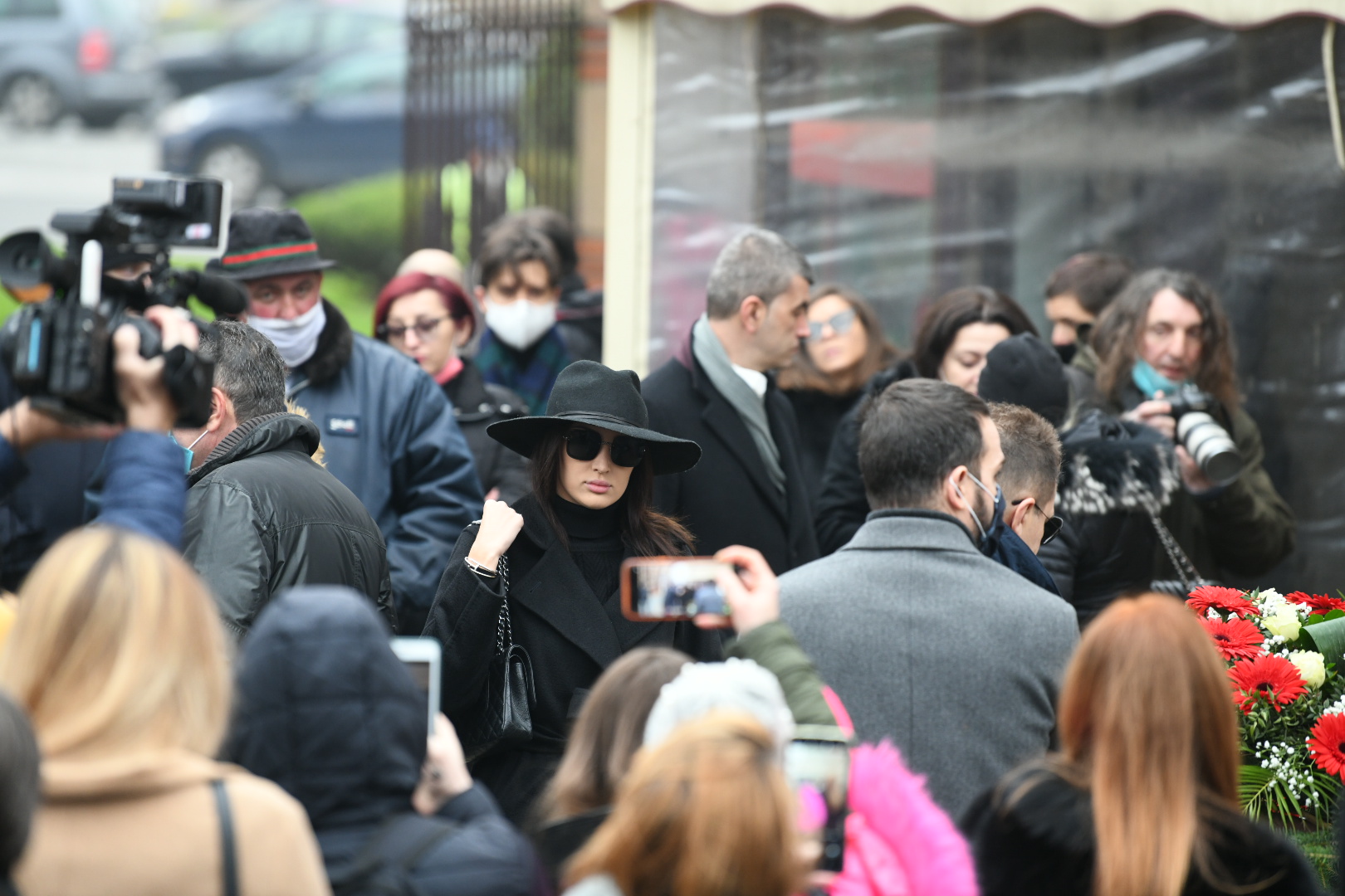 Aleksandra Prijović Prija
Beograd 11.12.2020. Sahrana, Džej Ramadanovski, Novo groblje Foto: Vesna Lalić/Nova.rs