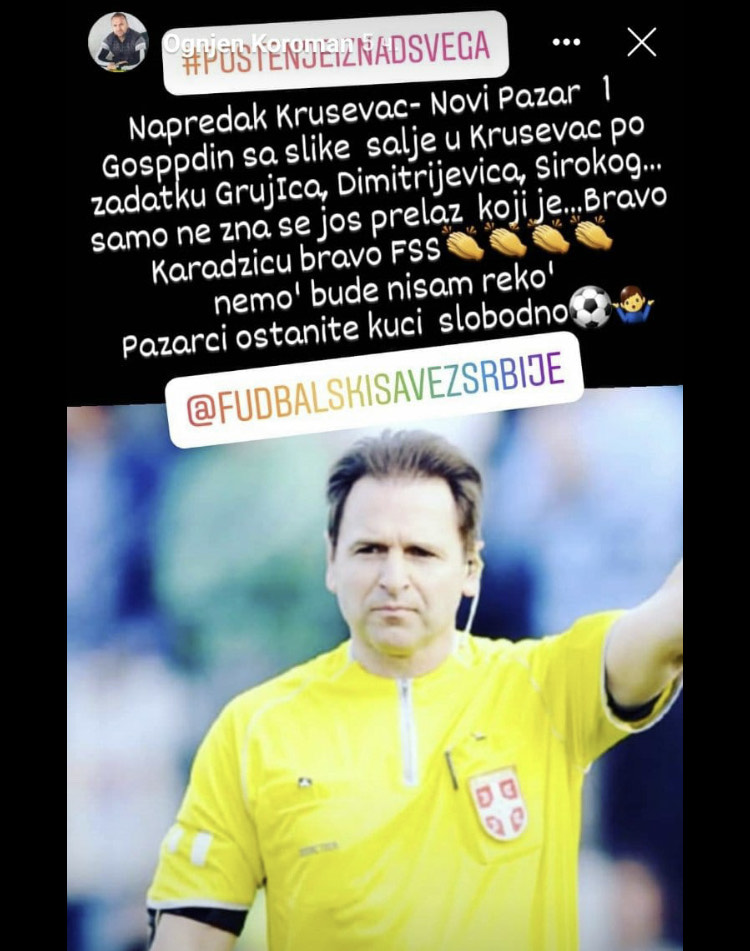Foto: Instagram/Ognjen Koroman