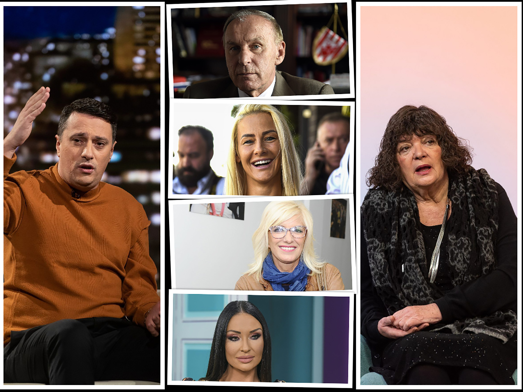 Andrija Milošević, Dragan Džajić Džaja, Gorica Popović, Kaća Živković, Milica Dabović, Dragica Radosavljević Cakana