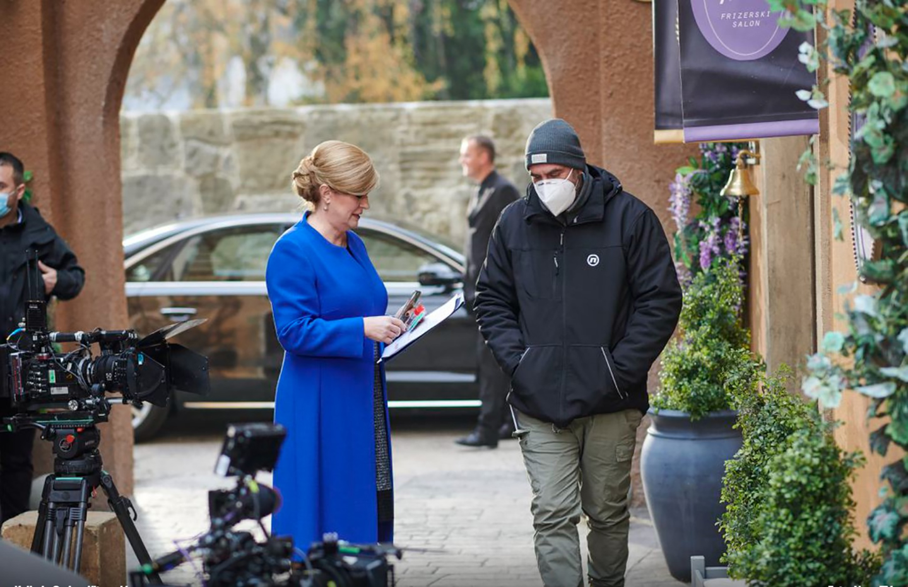 Dar Mar, snimanje serije, Kolinda Grabar-Kitarović