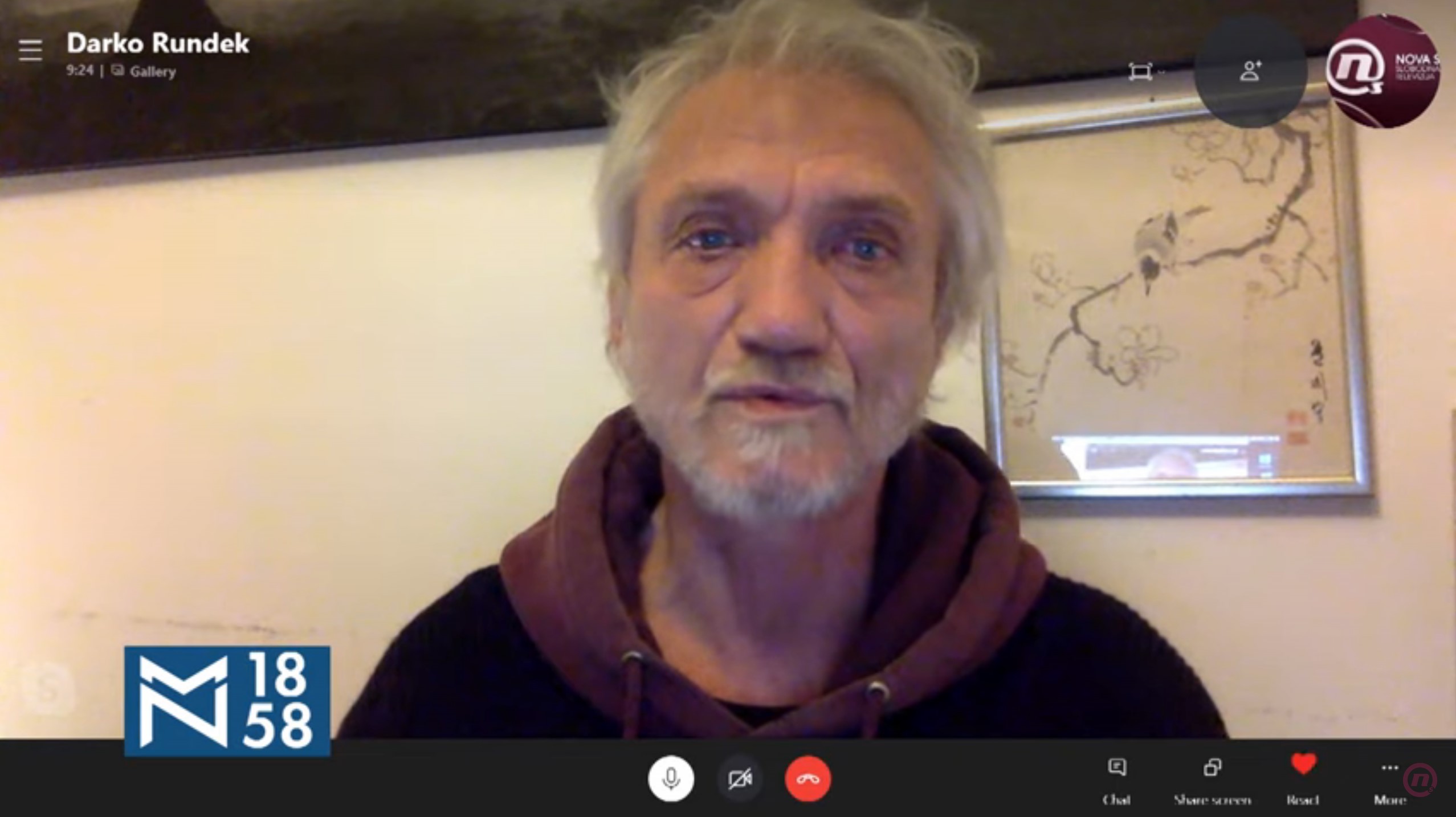 Darko Rundek, emisija Među nama, Medju nama Foto: NOVA S