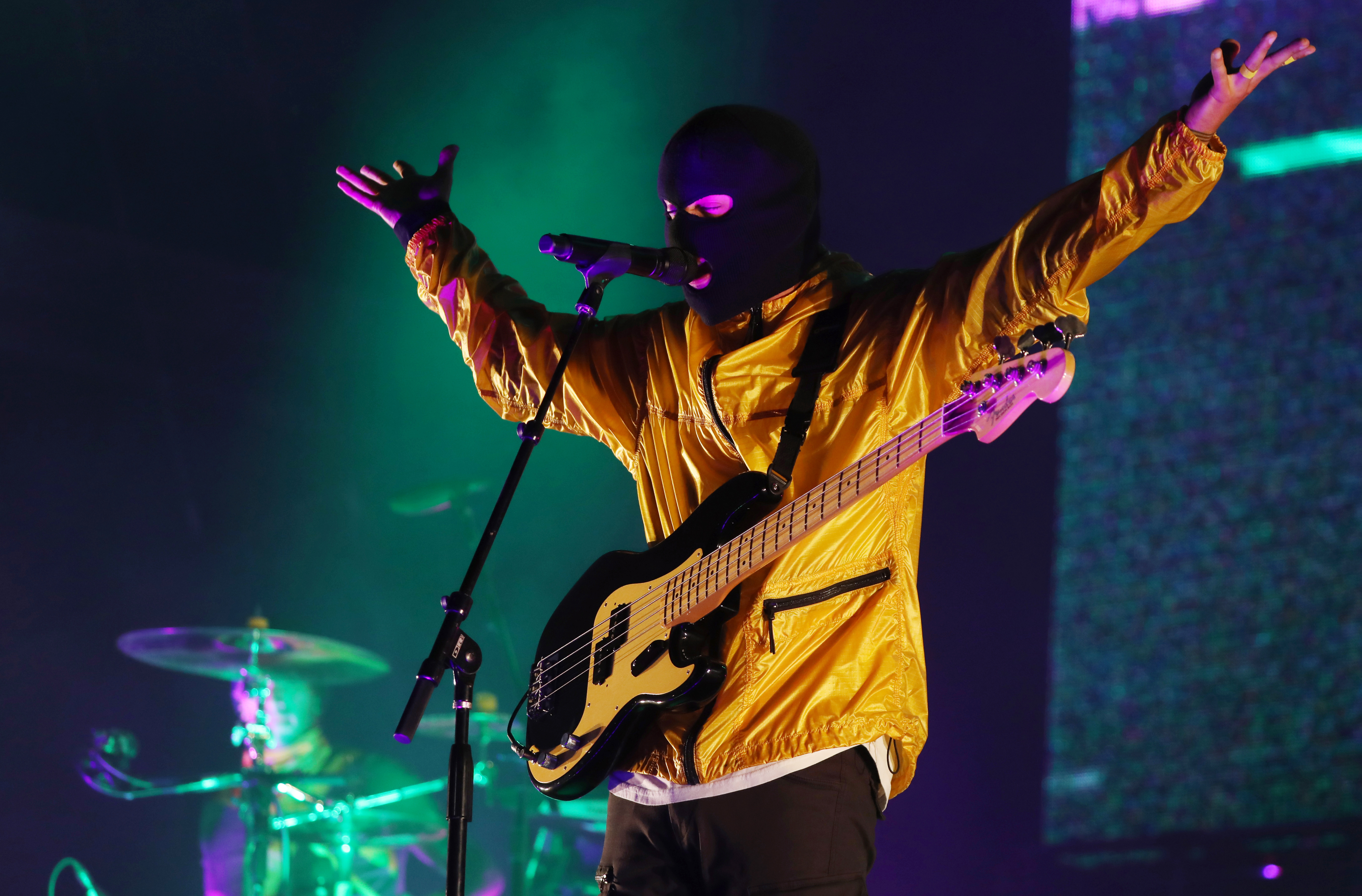 epa07826595 Artist group Twenty One Pilots perform in the Lollapalooza Berlin 2019 at the Olympiastadion (Olympic stadium) in Berlin, Germany, 07 September 2019. The music festival runs from 07 to 08 September.  EPA-EFE/FELIPE TRUEBA