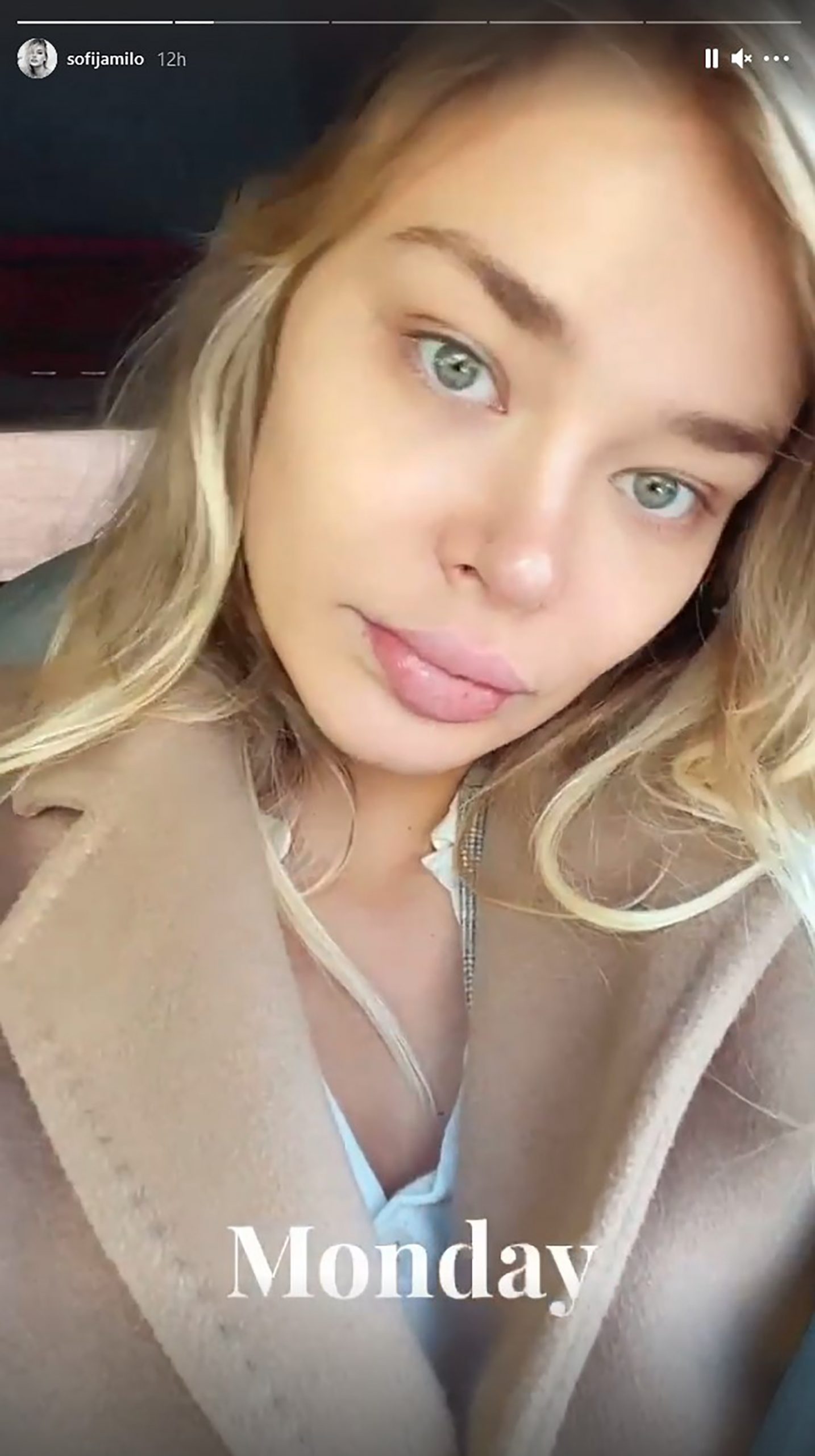 Sofija Milosevic bez sminke