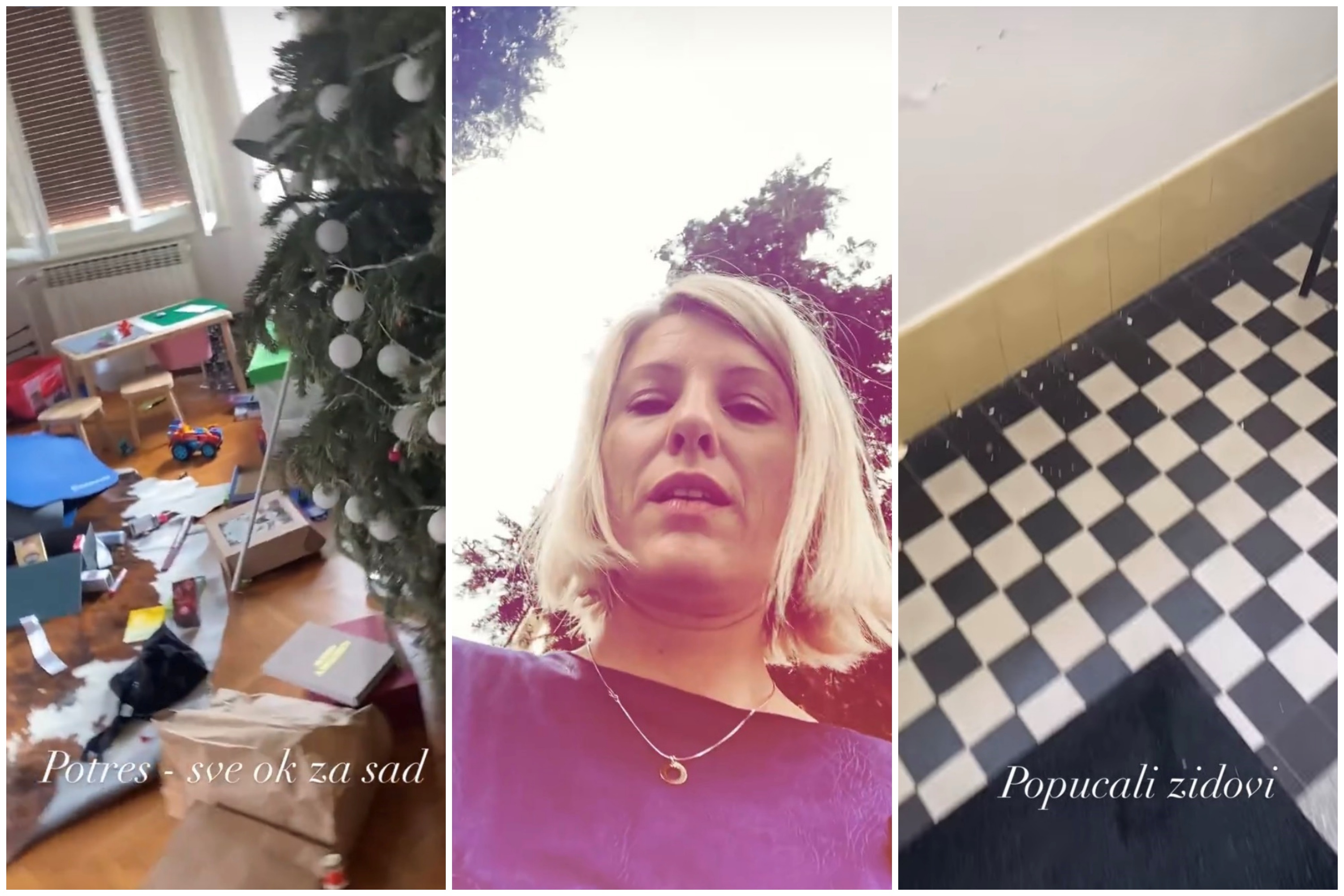 Ida Prester, zemljotres, Hrvatska, Zagreb Foto: Instagram/ida_prester