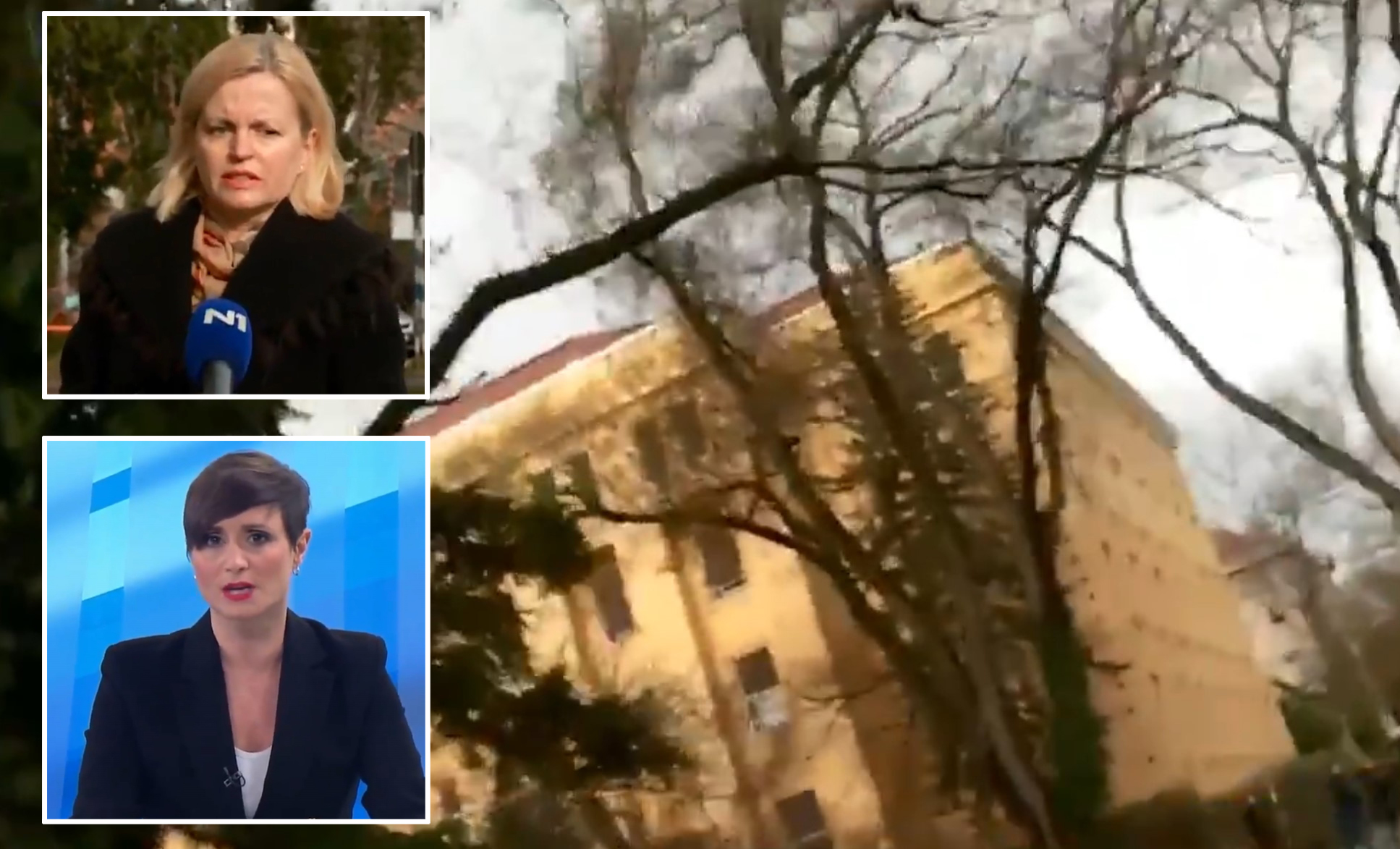 Voditeljka N1 zemljotres zagreb kombo