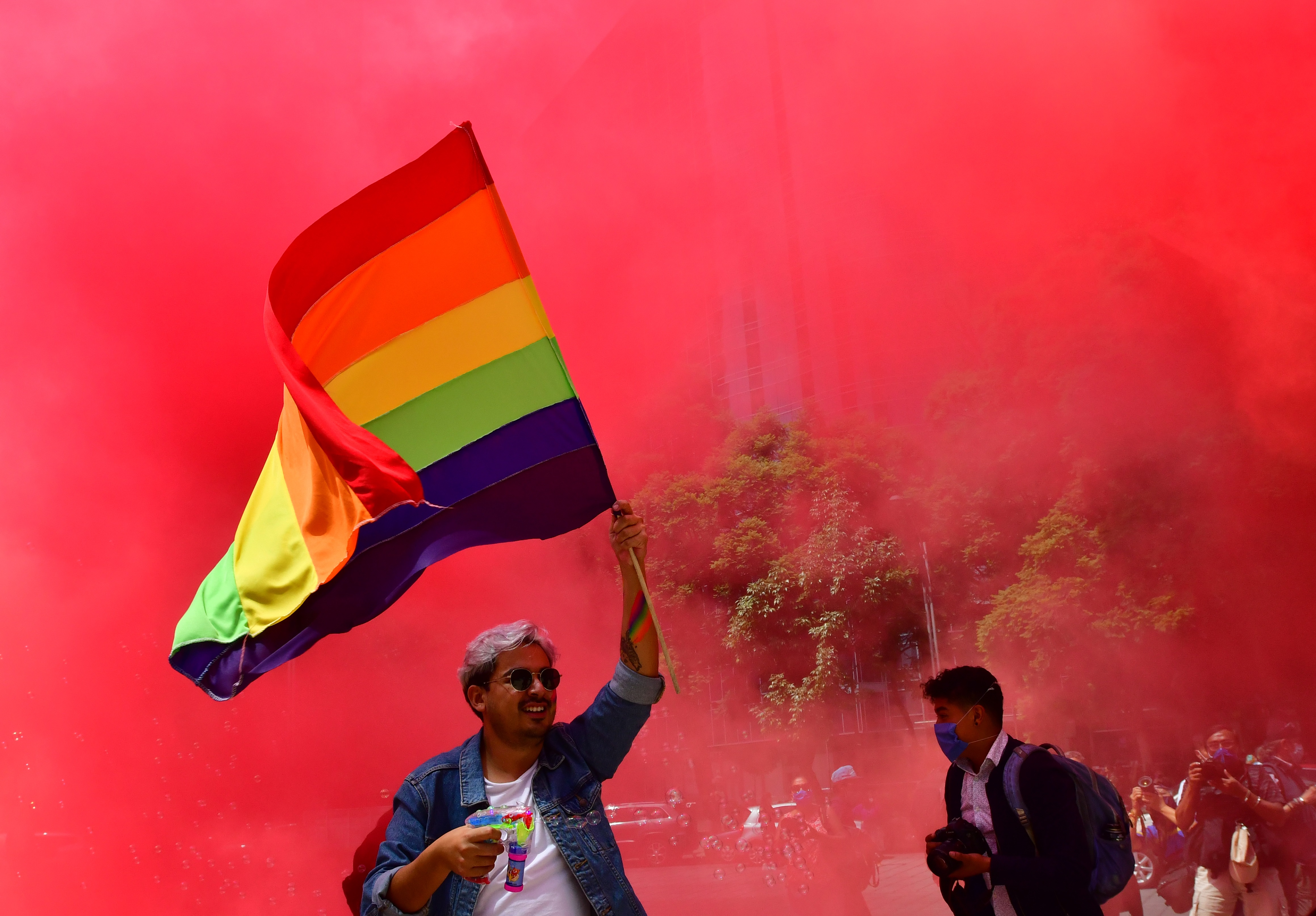 LGBT community march in Mexico City