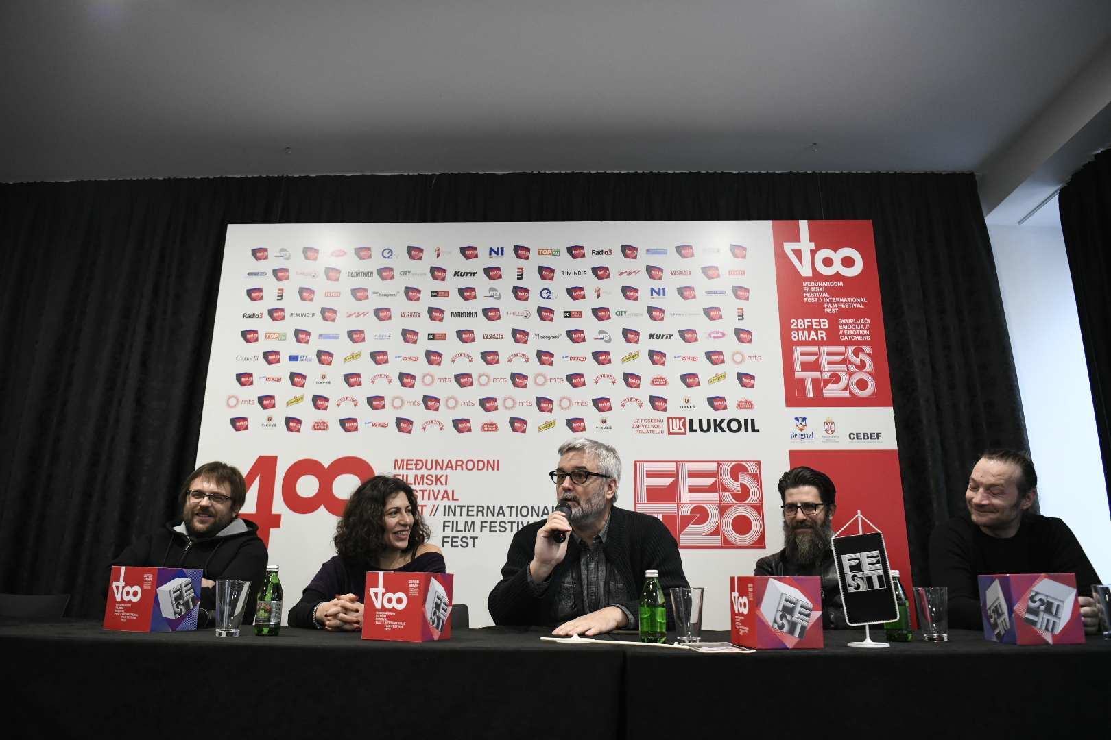 Beograd 04.03.2020. Mladen Đorđević reditelj i ekipa filma
"Sumrak u bečkom haustoru" FEST Foto:Nemanja Jovanović/Nova.rs