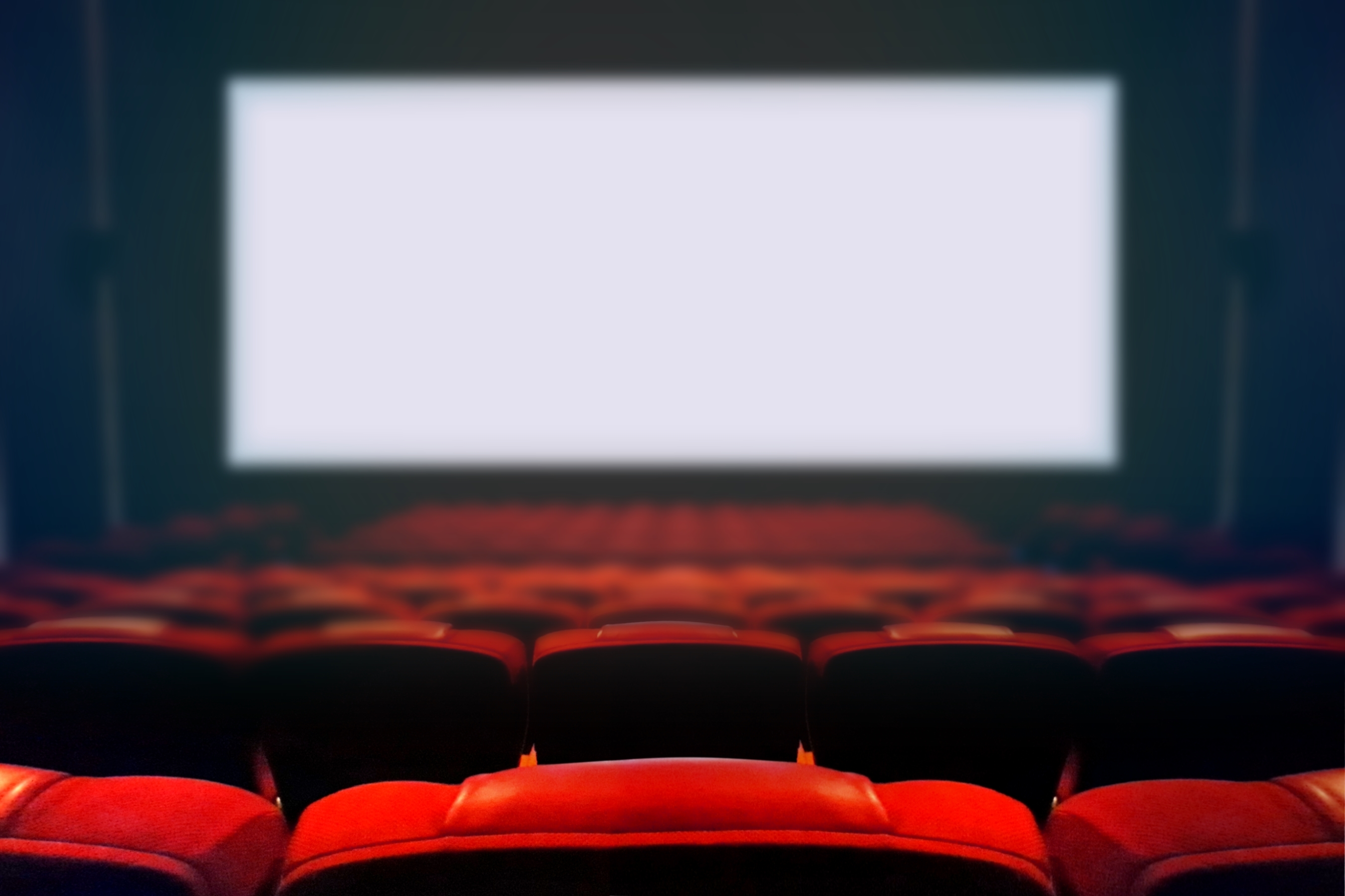 Bioskop Empty movie cinema with blank white screen, Image: 347532763, License: Royalty-free, Restrictions: , Model Release: no, Credit line: Mohamad Razi Bin Husin / Panthermedia / Profimedia