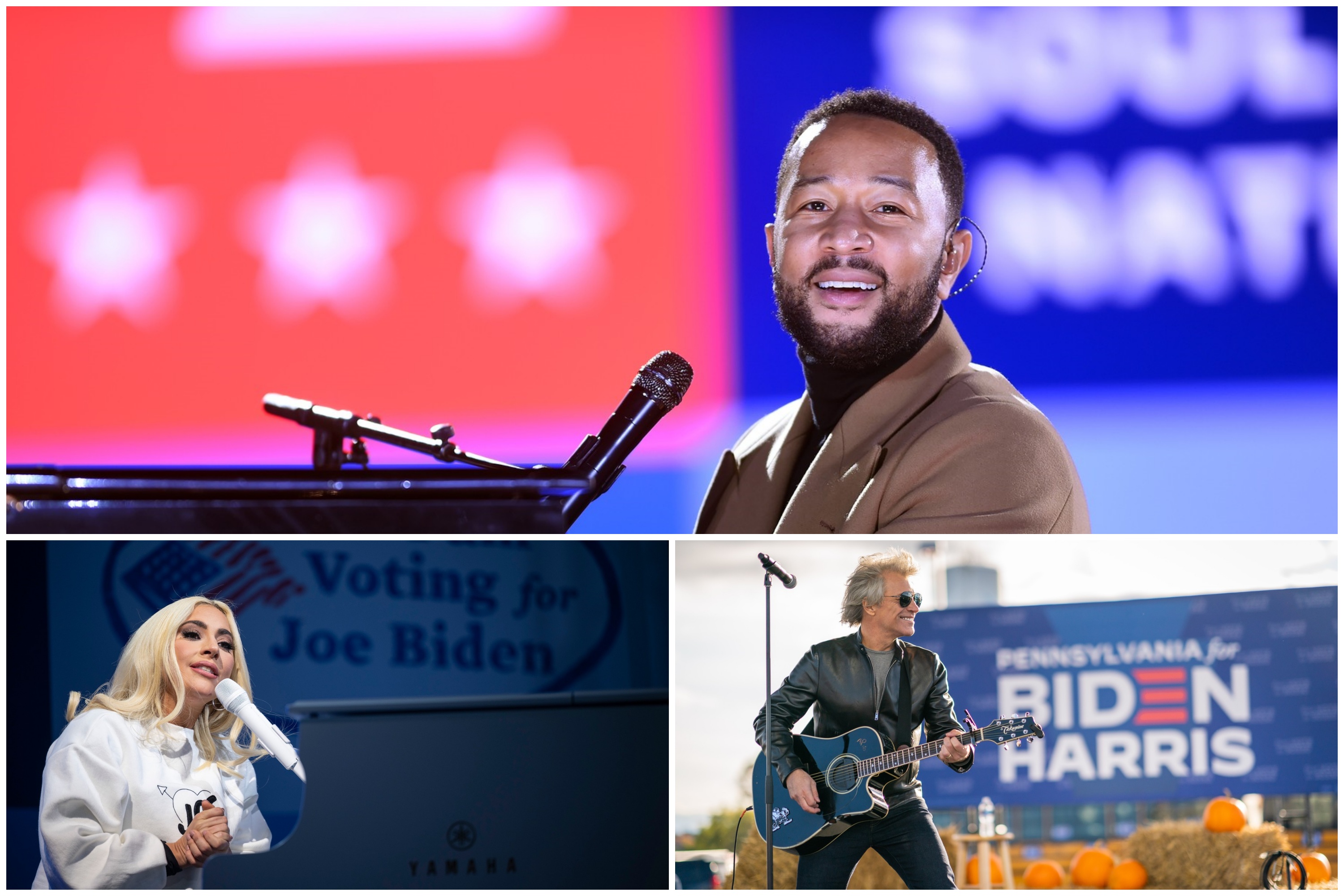 Džon Ledžend, Lejdi Gaga, Džon Bon Džovi, kombo 
John Legend, Lady Gaga, Jon Bon Jovi Foto: Phil McAuliffe / Polaris / JIM WATSON / AFP / Adam Schultz / Zuma Press / Profimedia
