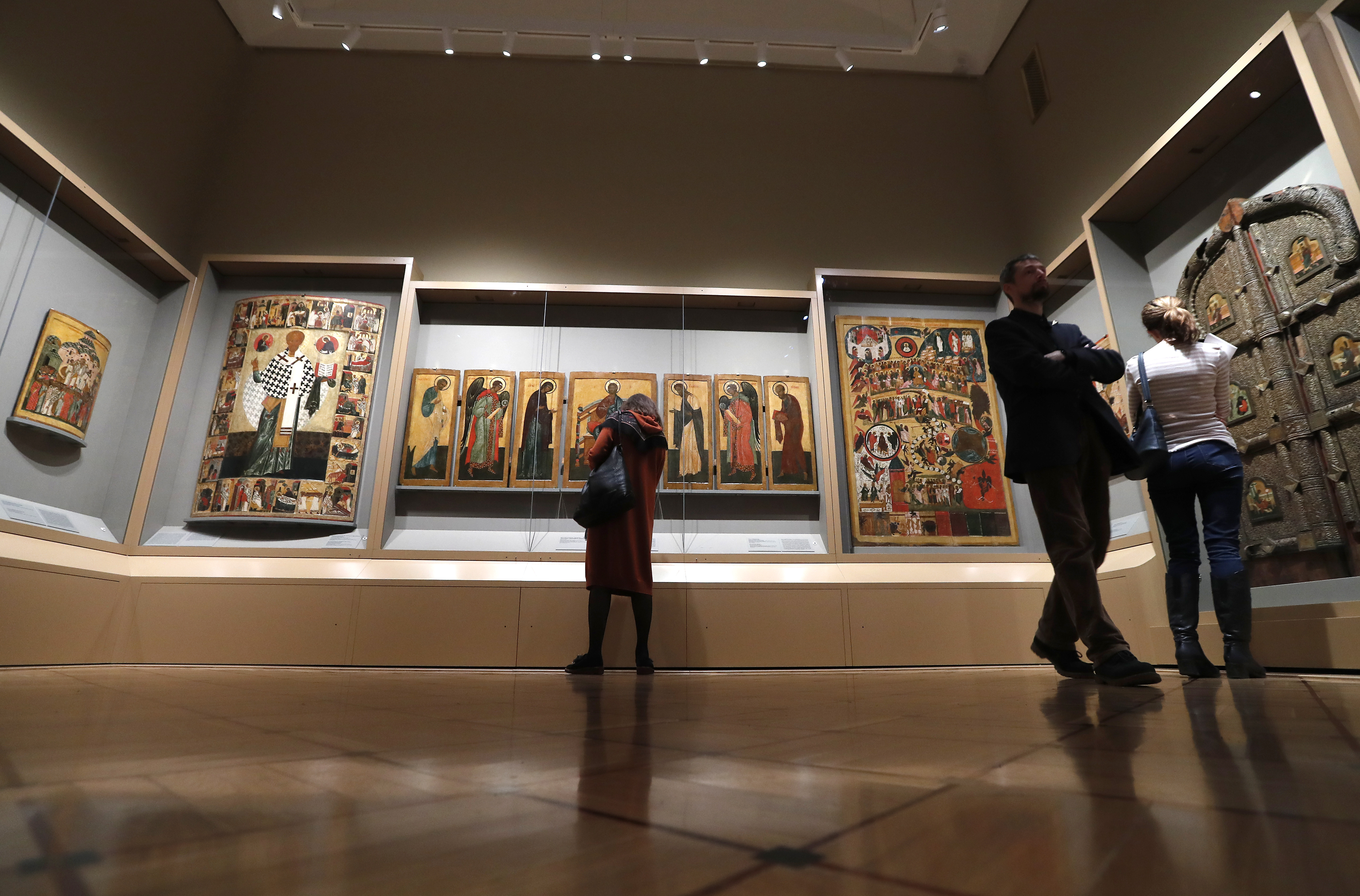 Old Russian iconography exhibition in St. Petersburg