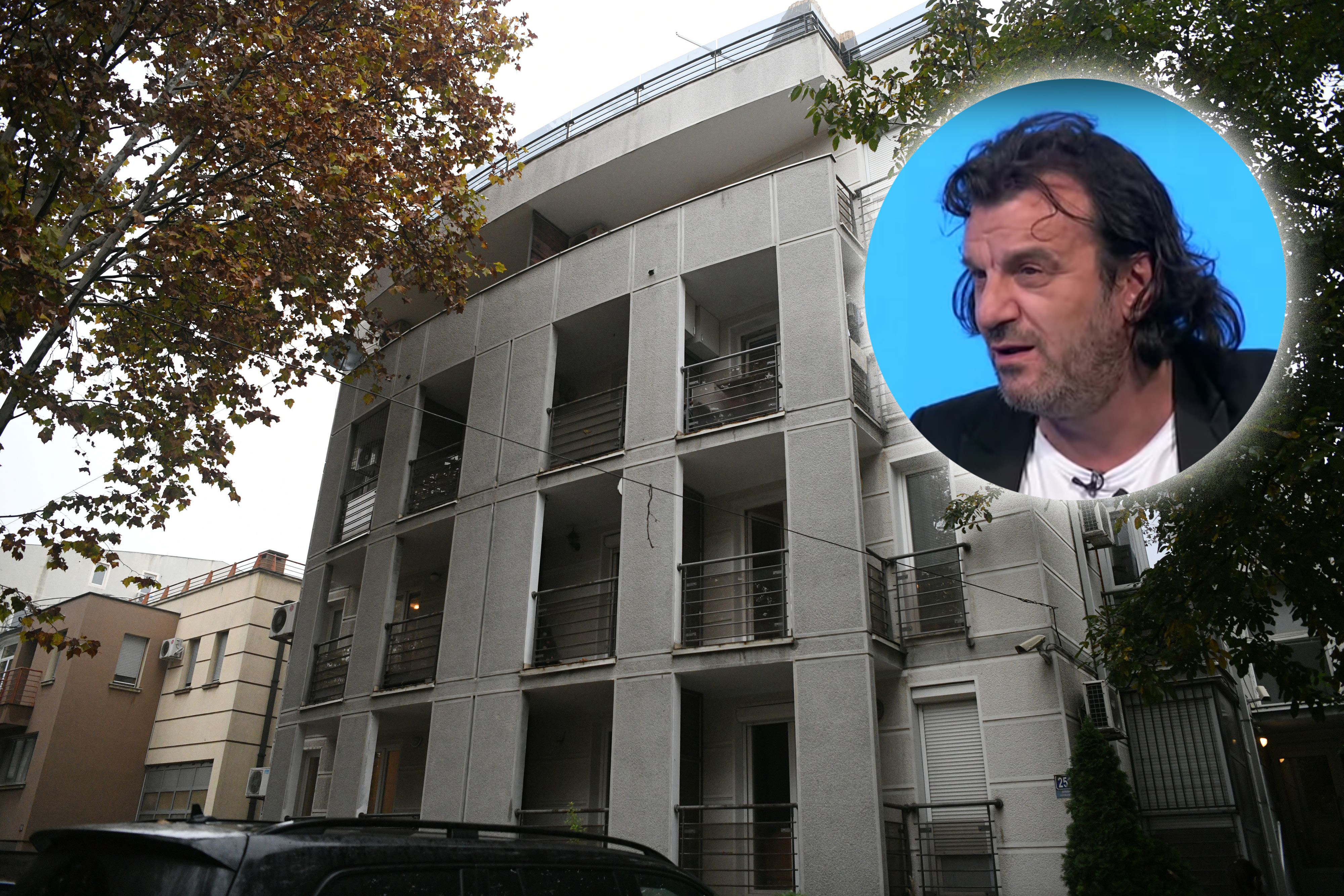 Aca Lukas, zgrada u kojoj živi