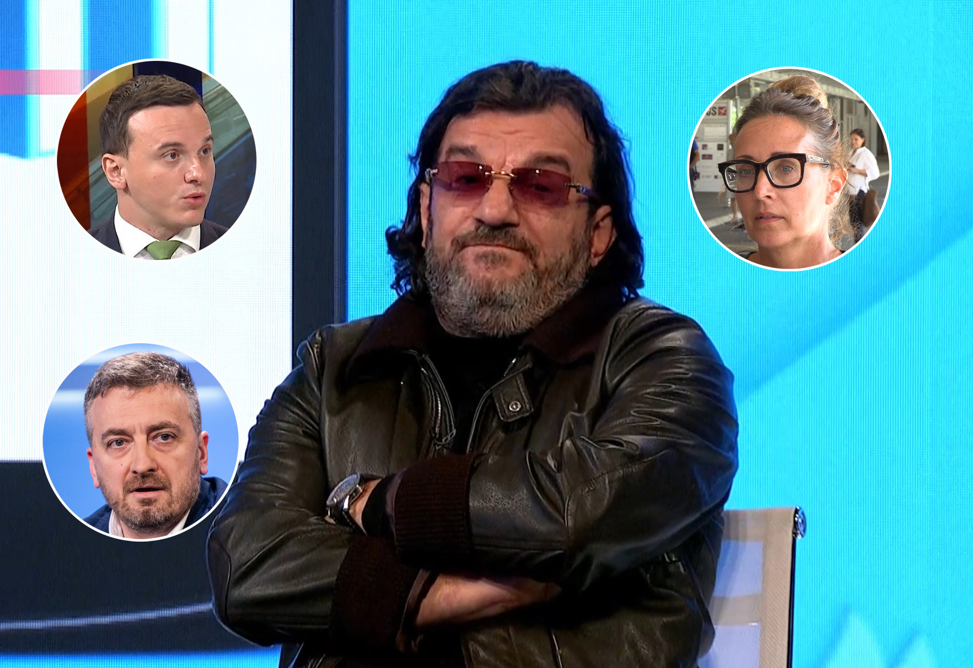 Aca Lukas, Naim Leo Beširi, Slobodan Georgiev, Sloba Georgiev, Tatjana Vojtehovski, kombo Foto: Printscreen/Tv Pink/N1/Ivan Dinić/Nova S