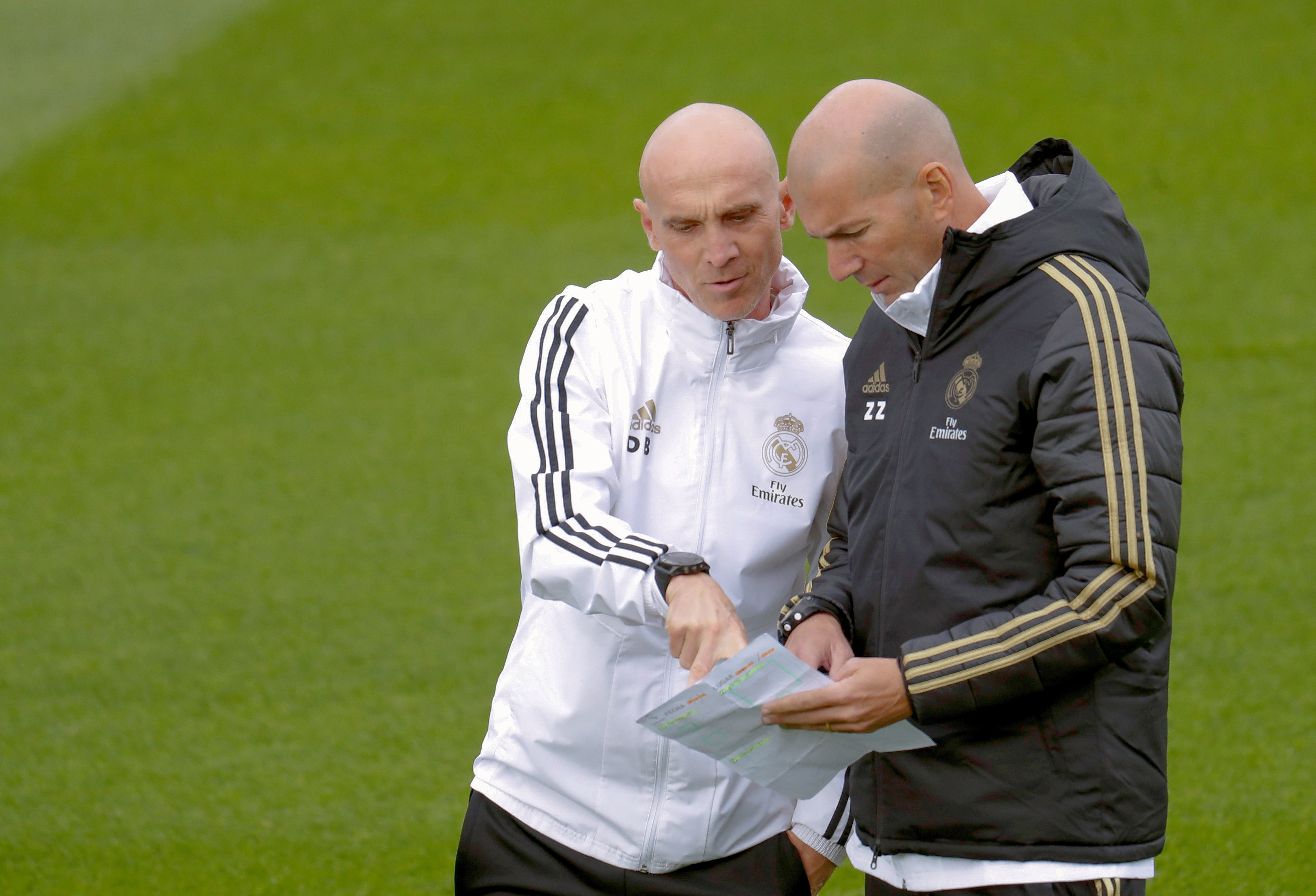 Training session of Real Madrid