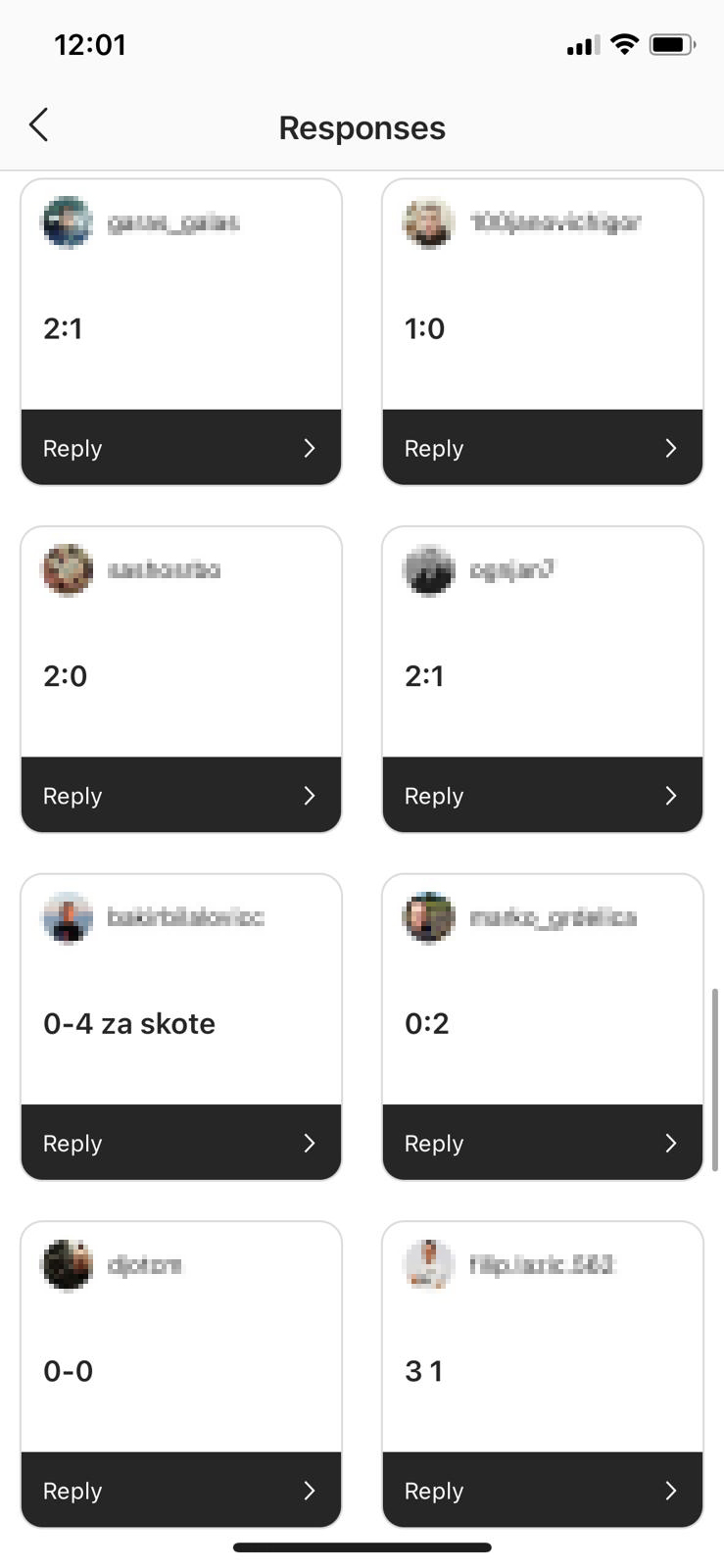 Srbija Skotska instagram anketa