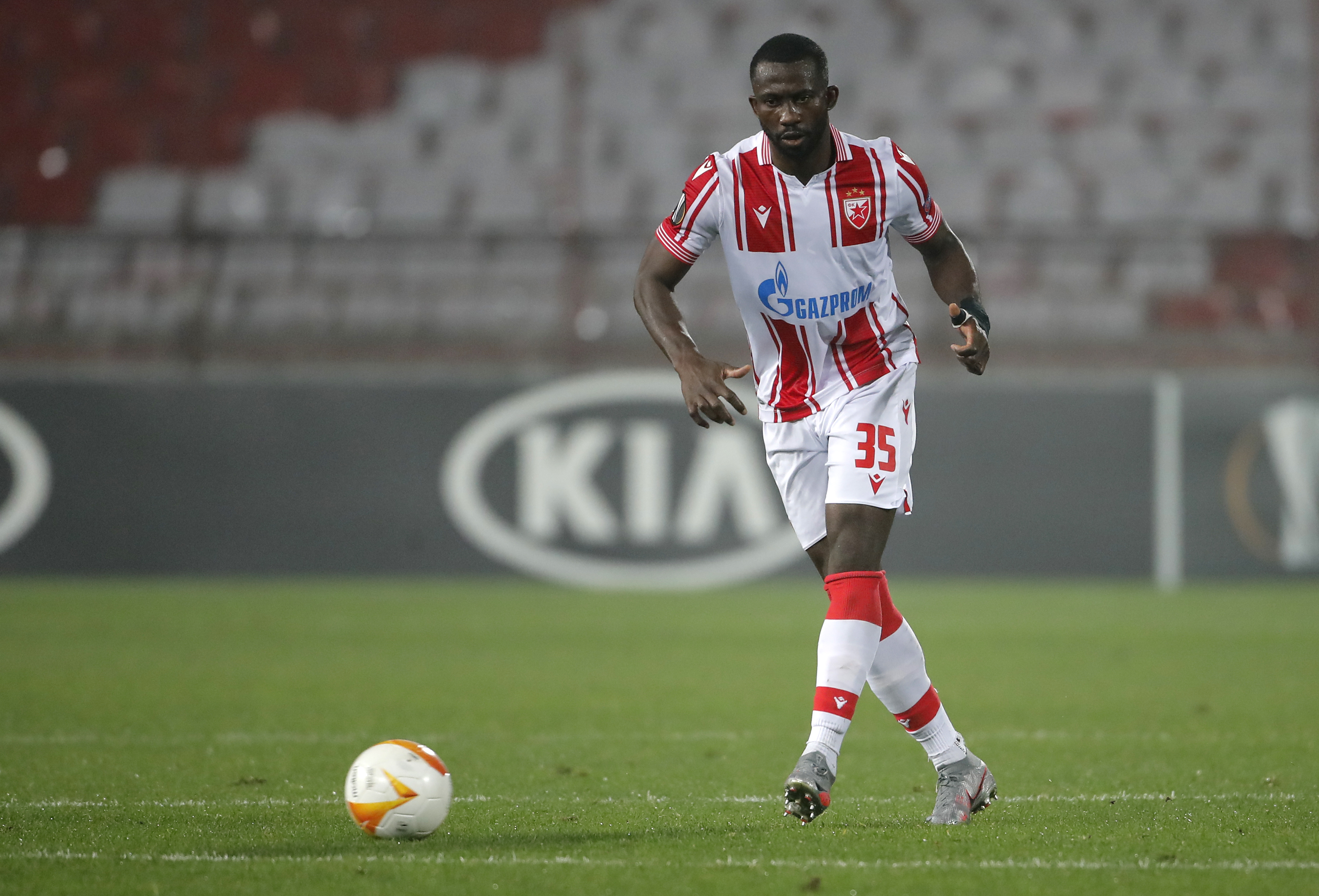 Sekou Sanogo UEFA Europa League group L football match between Crvena Zvezda and Slovan Liberec in Belgrade, Serbia on Oct. 29, 2020. Beograd, Srbija foto: Pedja Milosavljevic /  STARSPORT