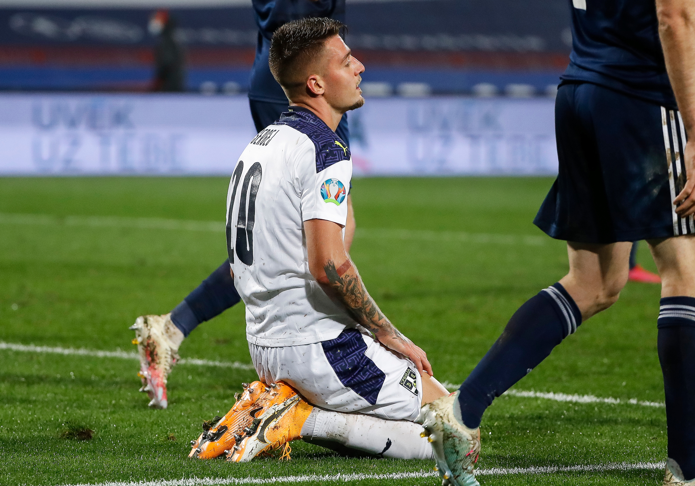 Fudbal Soccer UEFA EURO 2020 Qualifiers- Playoff-Srbija v Scotland
Sergej Milinkovic-Savic (C) reacts
Beograd, 12.11.2020.
foto: Srdjan Stevanovic/Starsportphoto ©