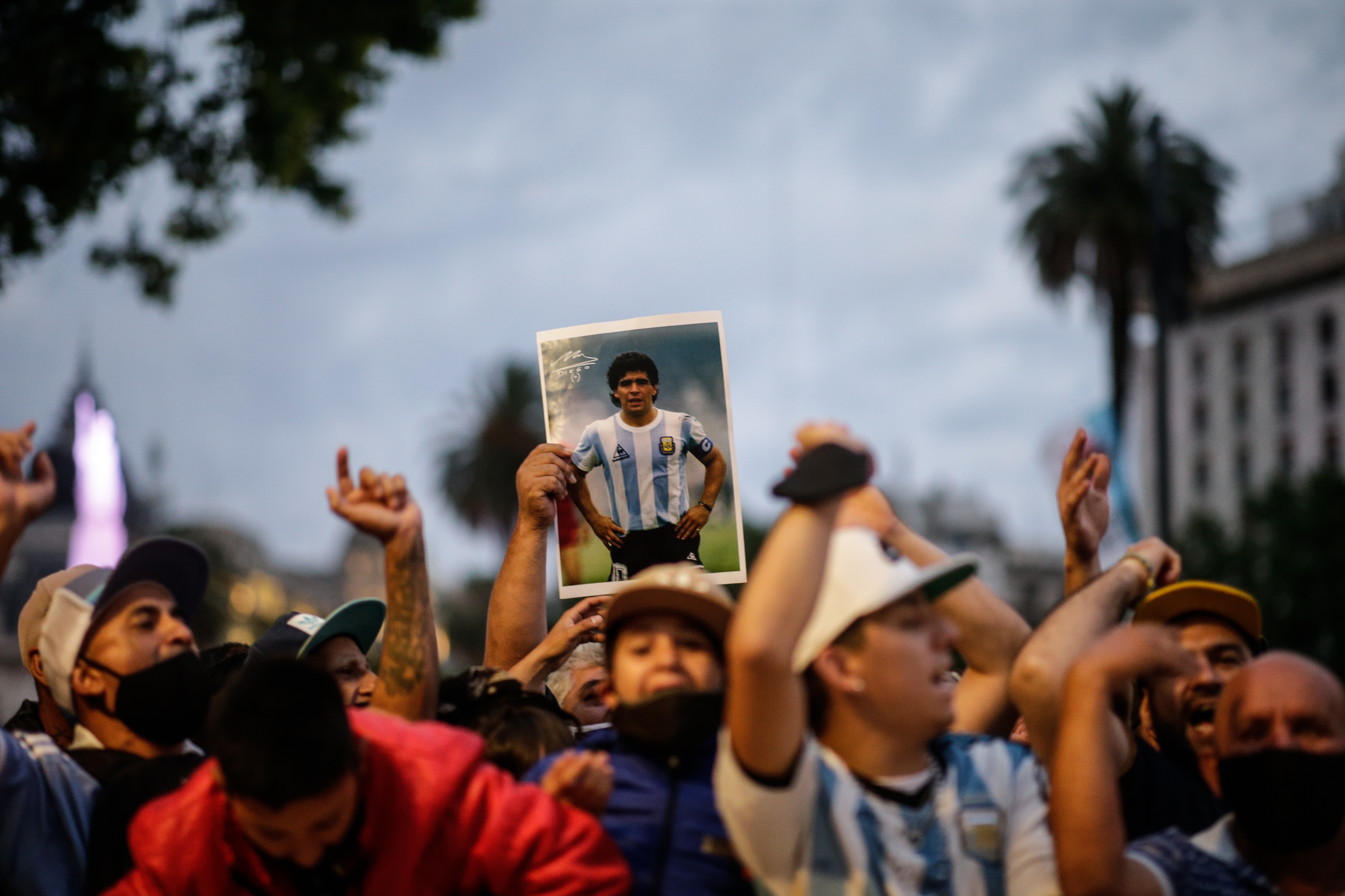 Maradona's funeral chapel at Casa Rosada in Buenos Aires