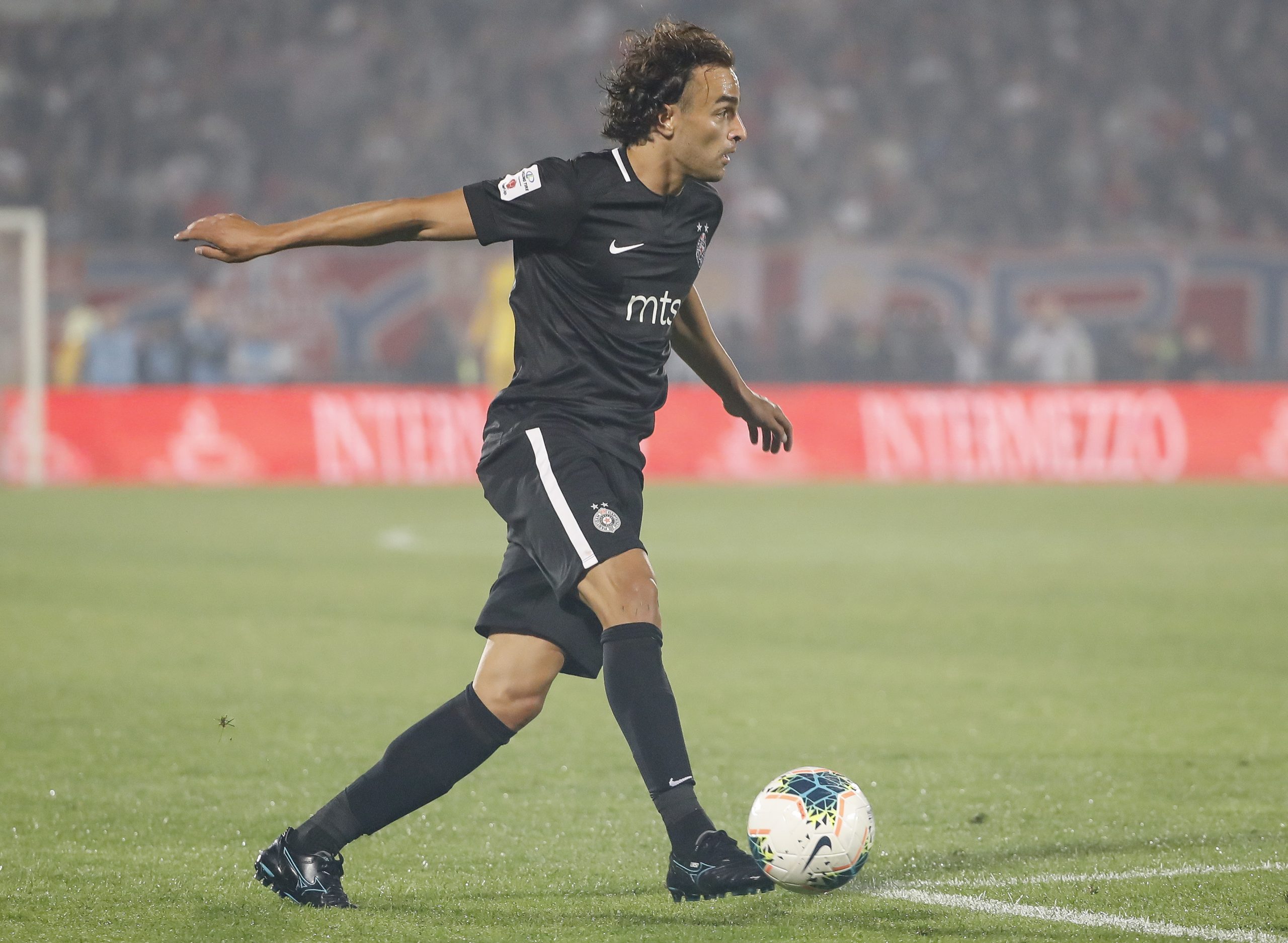 BELGRADE, SERBIA - JUNE 10: Lazar Markovic of Partizan in action during the Serbian Cup Semi Final match between FK Partizan and FK Crvena Zvezda on June 10, 2020 in Belgrade, Serbia. (Photo by Srdjan Stevanovic/Getty Images)