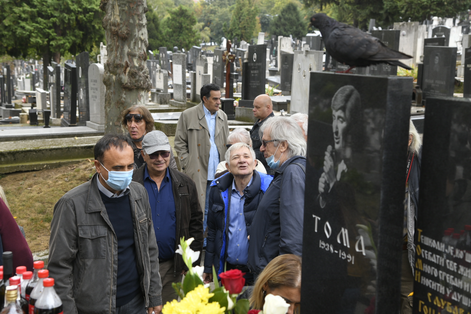 Beograd, 30.09.2020. Centralno groblje, Pomen, Toma Zdravković, Novica Zdravković Foto: Nemanja Jovanović/Nova.rs