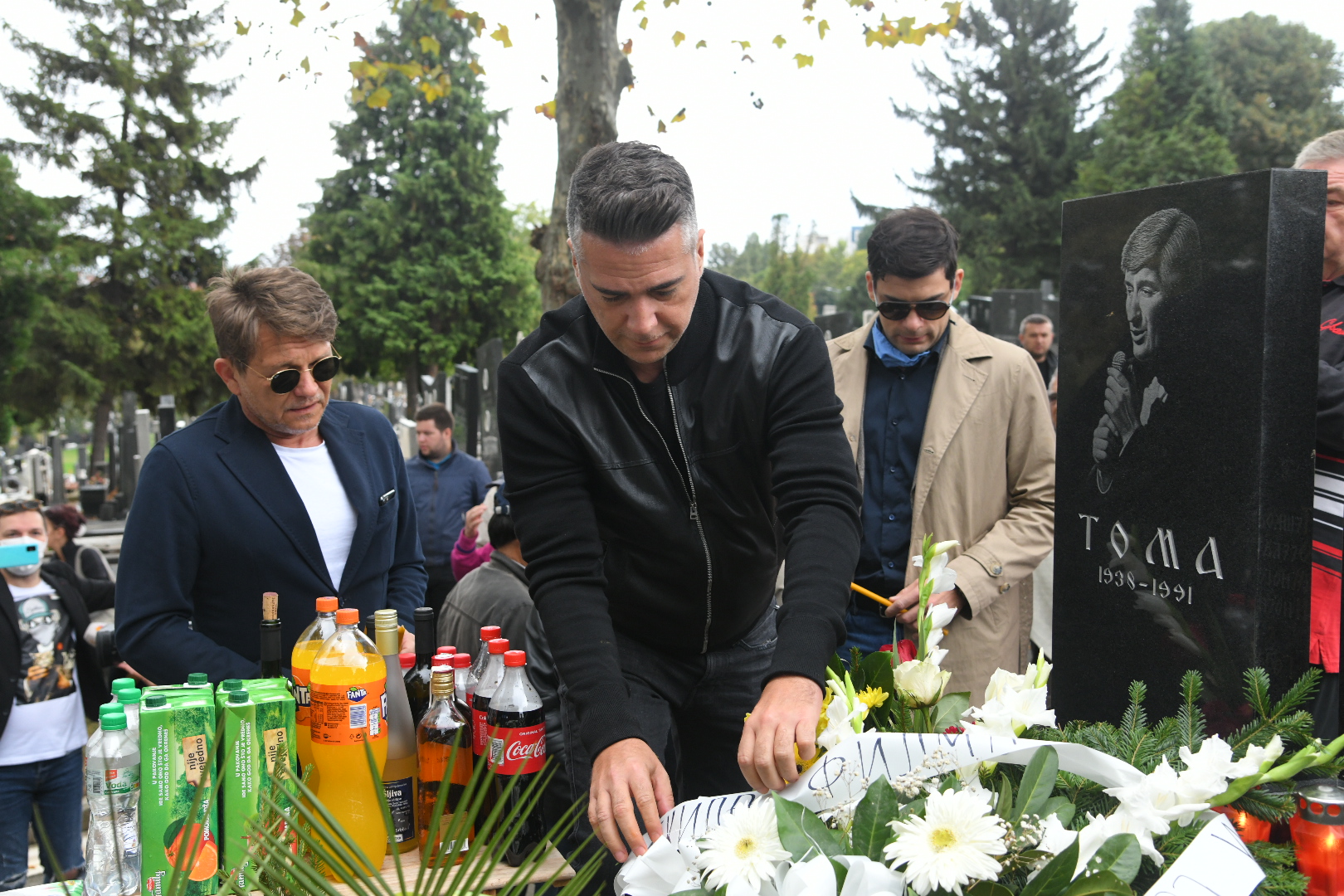Beograd, 30.09.2020. Centralno groblje, Pomen, Toma Zdravković, Dragan Bjelogrlić, Željko Joksimović, Milan Marić Foto: Nemanja Jovanović/Nova.rs