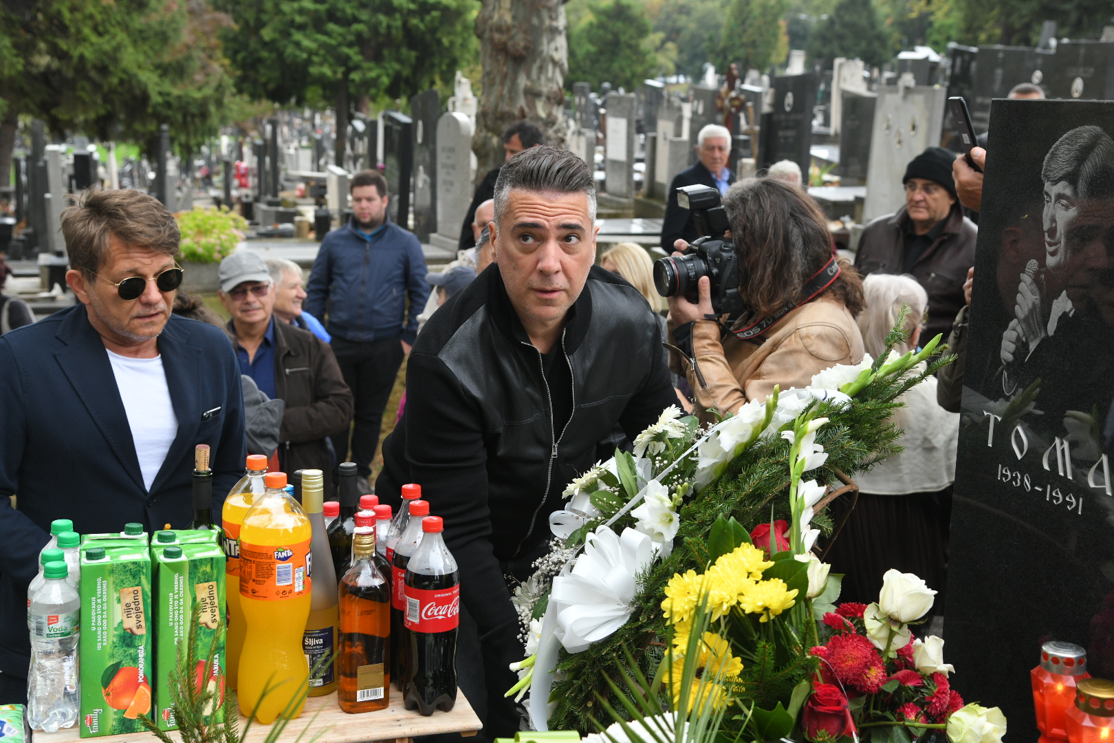 Beograd, 30.09.2020. Centralno groblje, Pomen, Toma Zdravković, Dragan Bjelogrlić, Željko Joksimović Foto: Nemanja Jovanović/Nova.rs