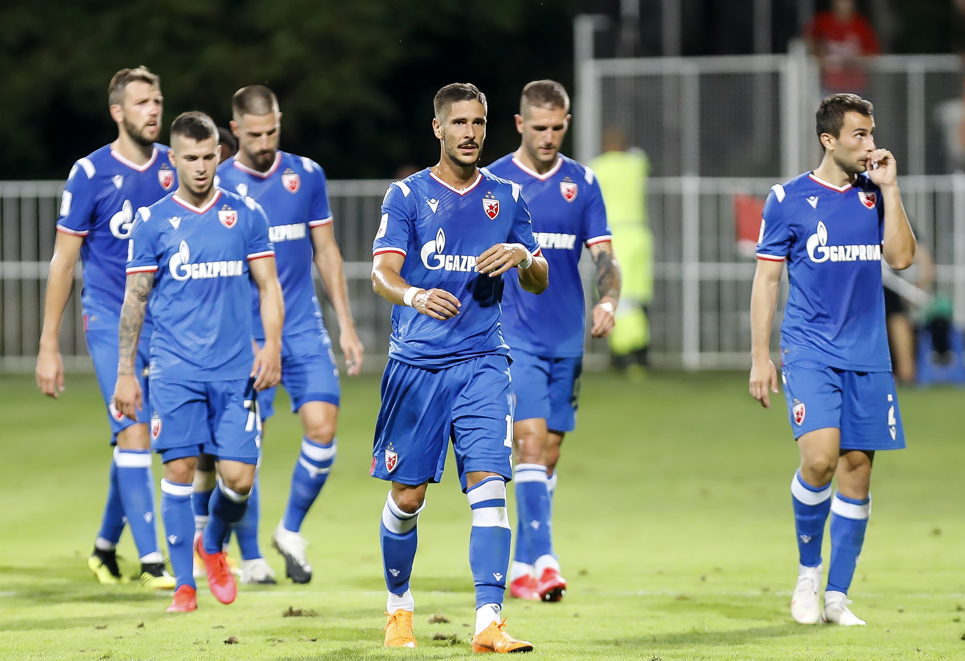 Fudbal Super League Season 2020-2021
Cukaricki v Crvena Zvezda
from left Nemanja Milunovic Srdjan Spiridonovic Milos Degenek Diego Falcinelli Aleksa Vukanovic Milan Gajic
Beograd, 11.09.2020.
foto: Srdjan Stevanovic/Starsportphoto ©