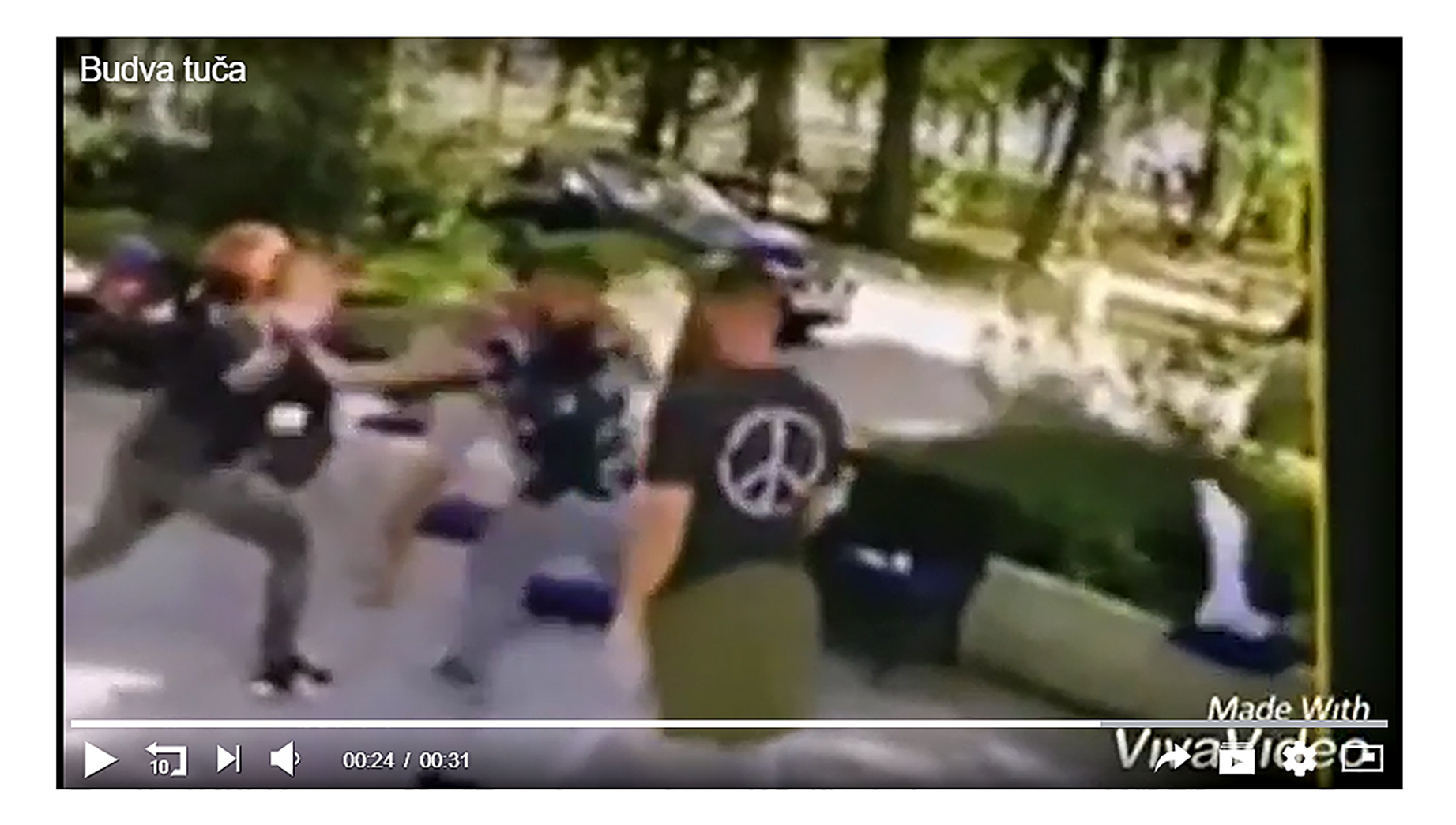 Snimak napada na Vuka Jovanovića u Budvi