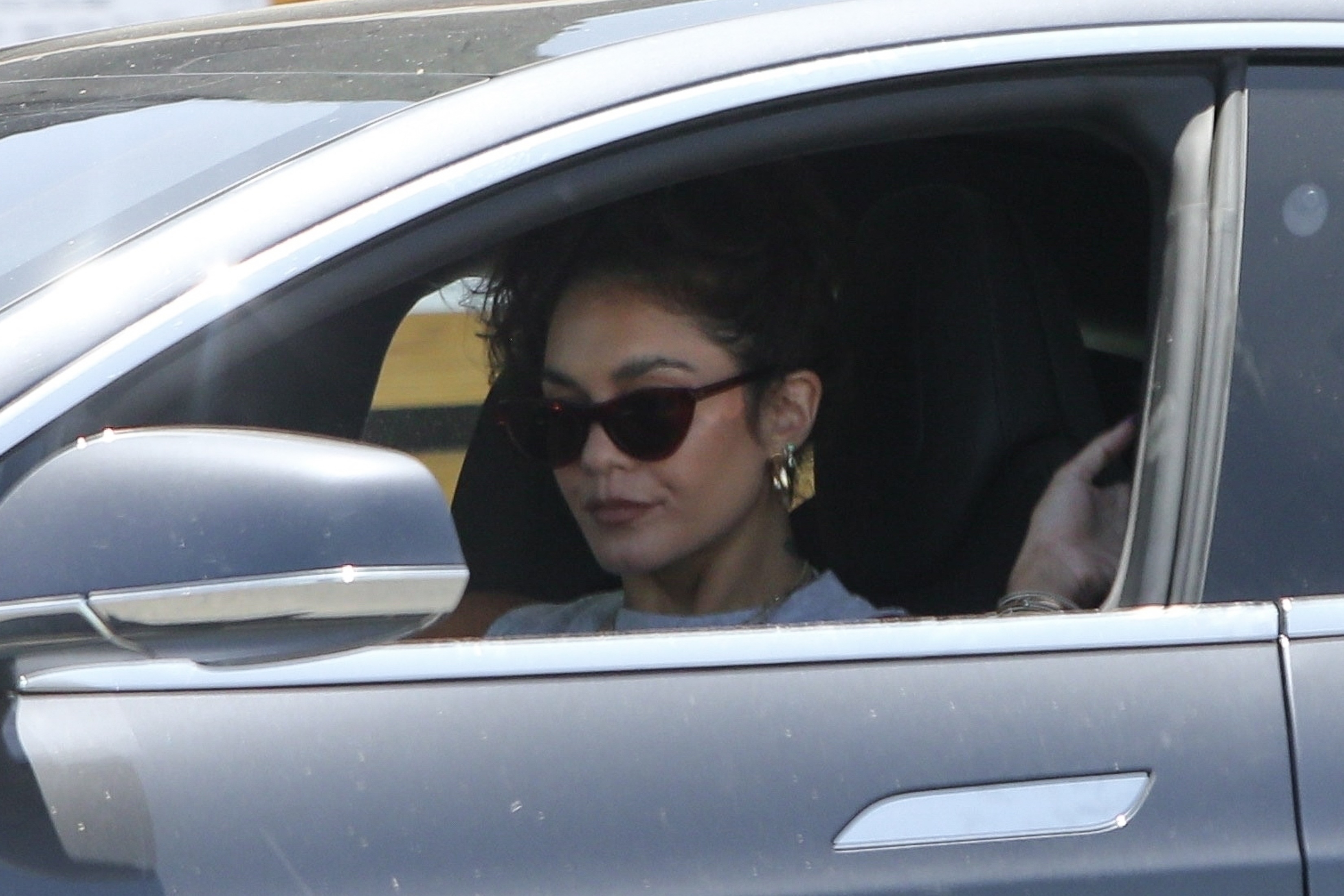 *EXCLUSIVE* Vanessa Hudgens goes on a coffee run in LA during break from quarantine