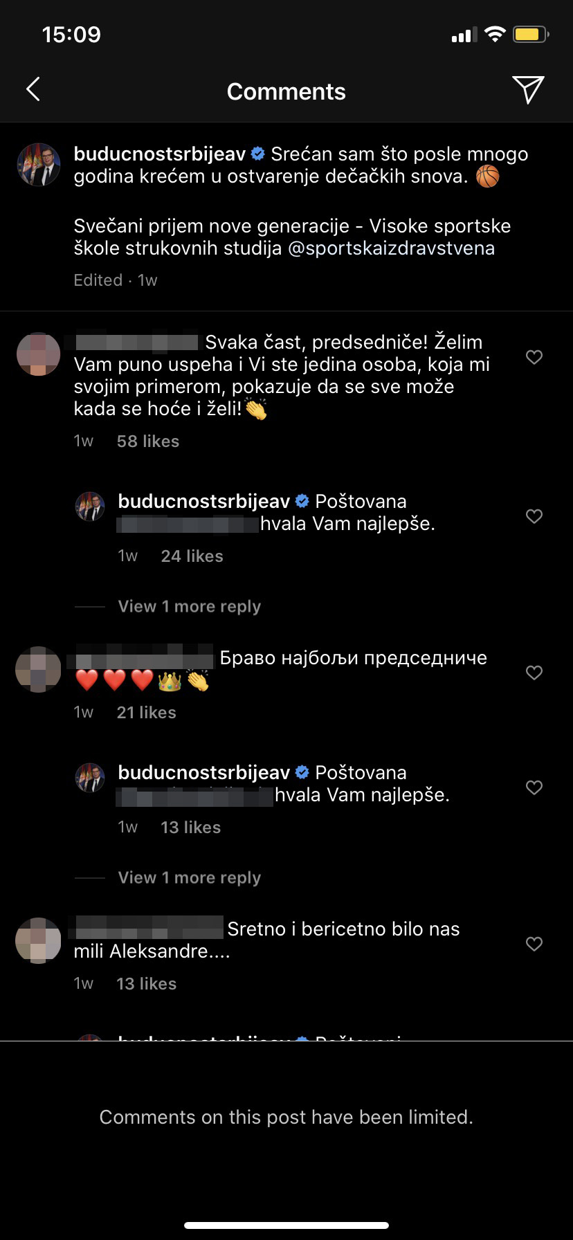 Aleksandar Vučić, botovi, bot, dopisivanje, čestitke, odgovaranje na poruke Foto: Instagram/buducnostsrbijeav