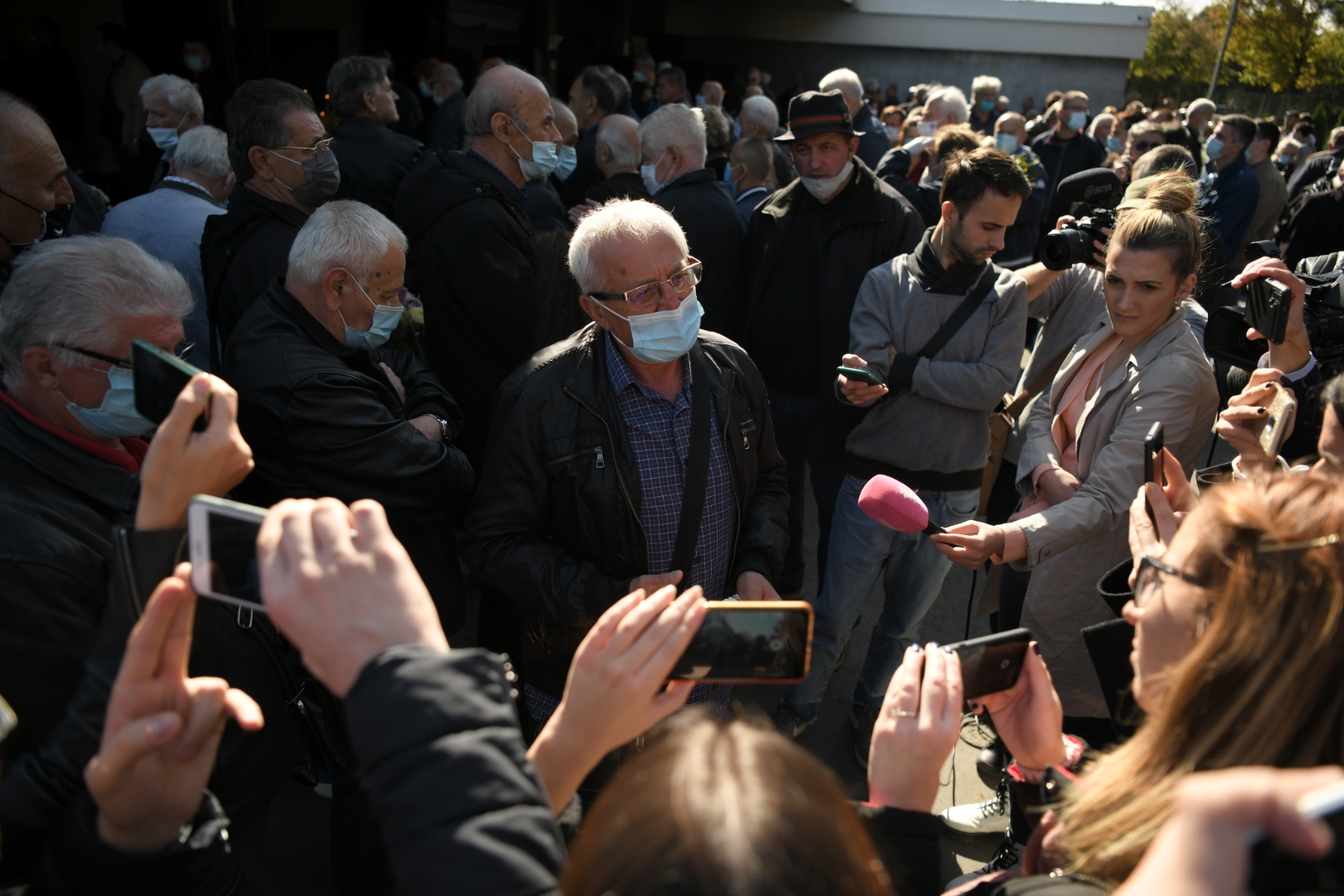 Beograd 14.10.2020. Sahrana Bora Drljaca