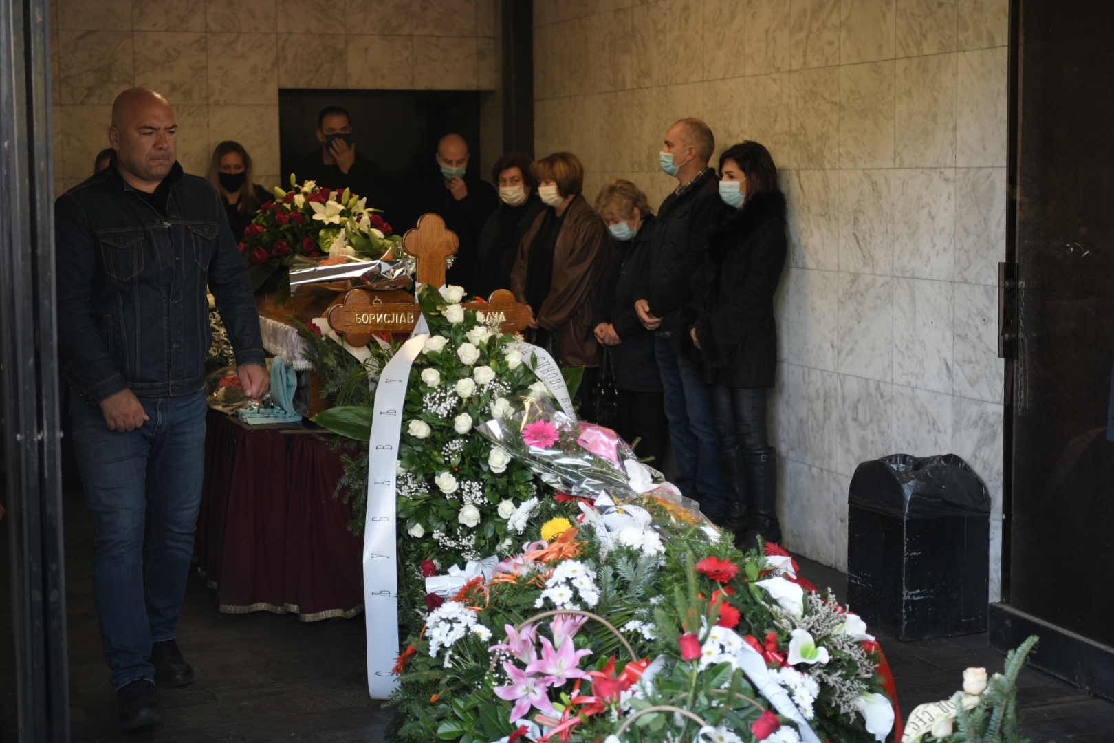 Beograd 14.10.2020. Sahrana Bora Drljaca