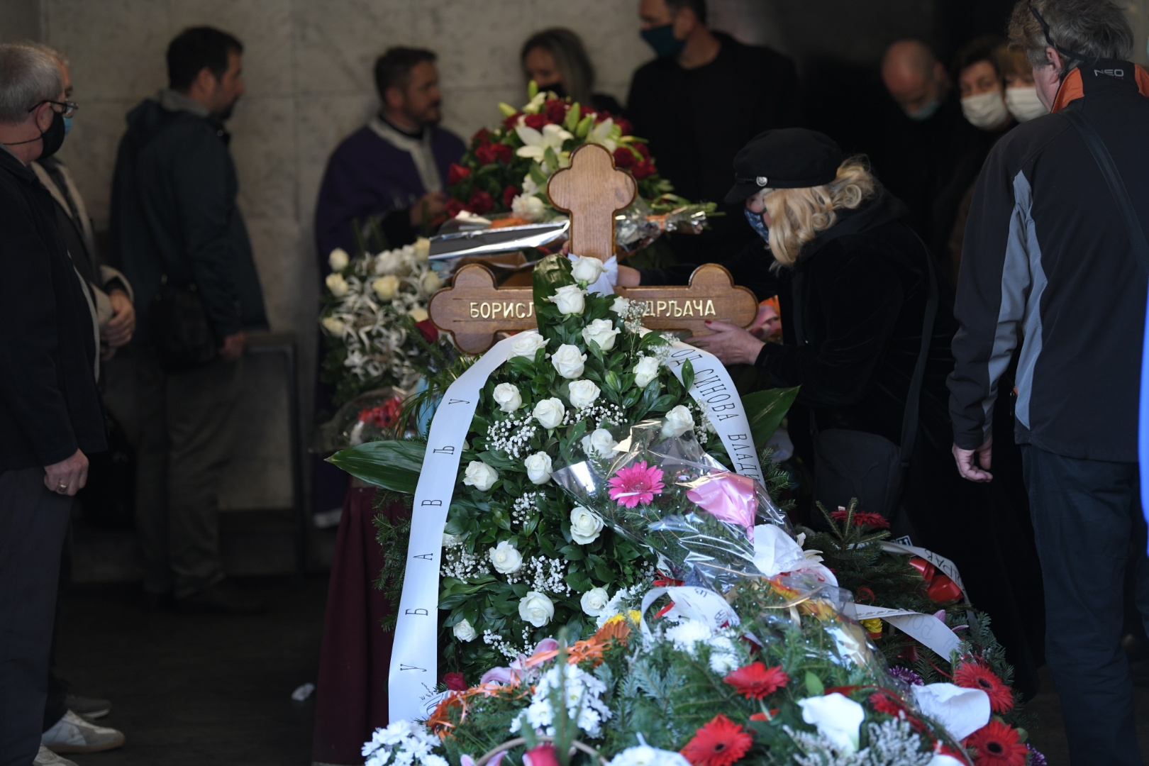 Beograd 14.10.2020. Sahrana Bora Drljaca