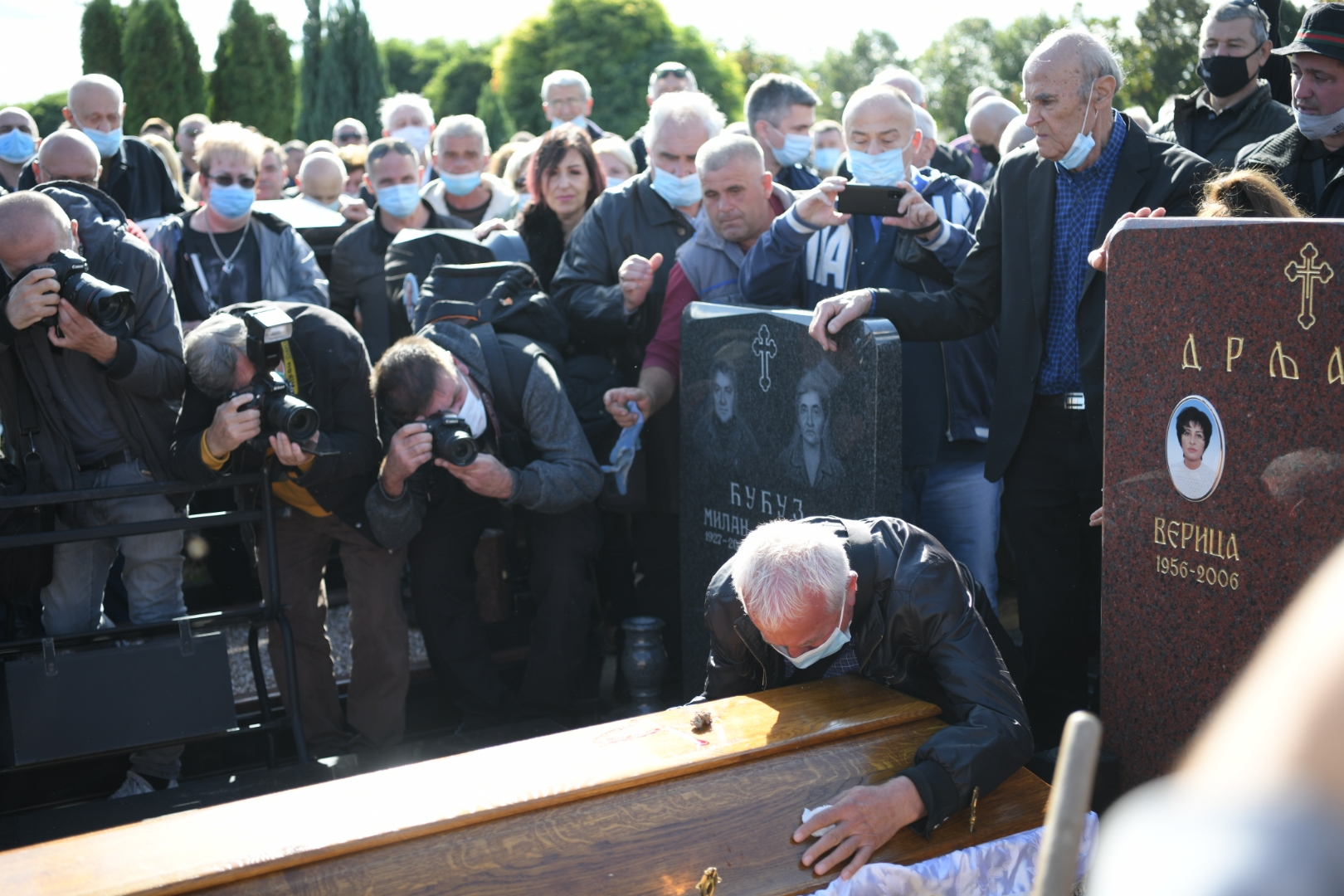 Beograd 14.10.2020. Novo Bežanijsko groblje, Sahrana Bore Drljace, Bora Drljača Foto: Dragan Mujan/Nova.rs