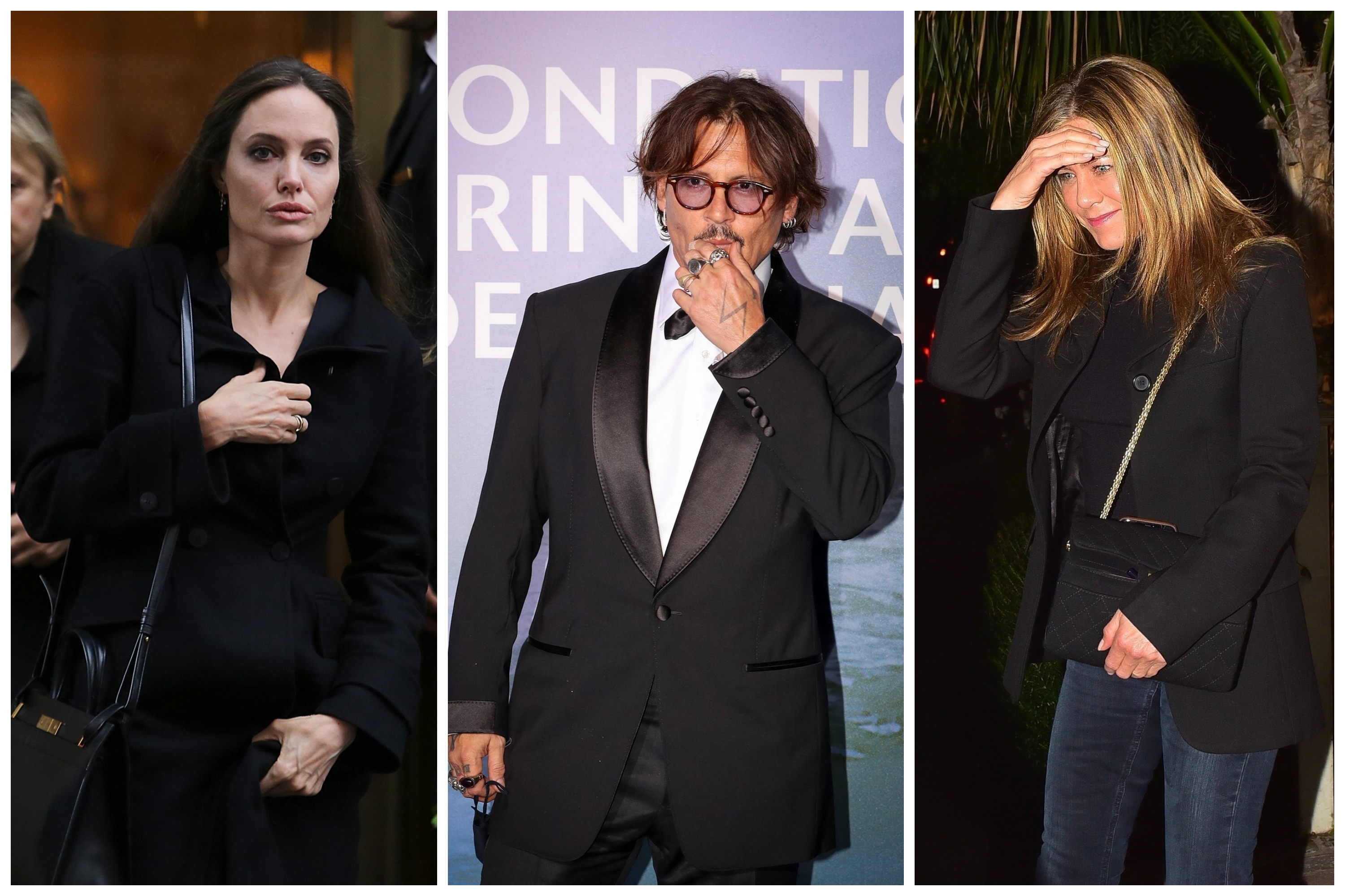 Anđelina Džoli, Andjelina Džoli, Džoni Dep, Dženifer Aniston, kombo Foto: KCS Presse / MEGA / The Mega Agency / Jean-Charles Vinaj / Pool Monaco / Bestimage / NEMO/ CASTRO / BACKGRID / Backgrid USA / Profimedia
