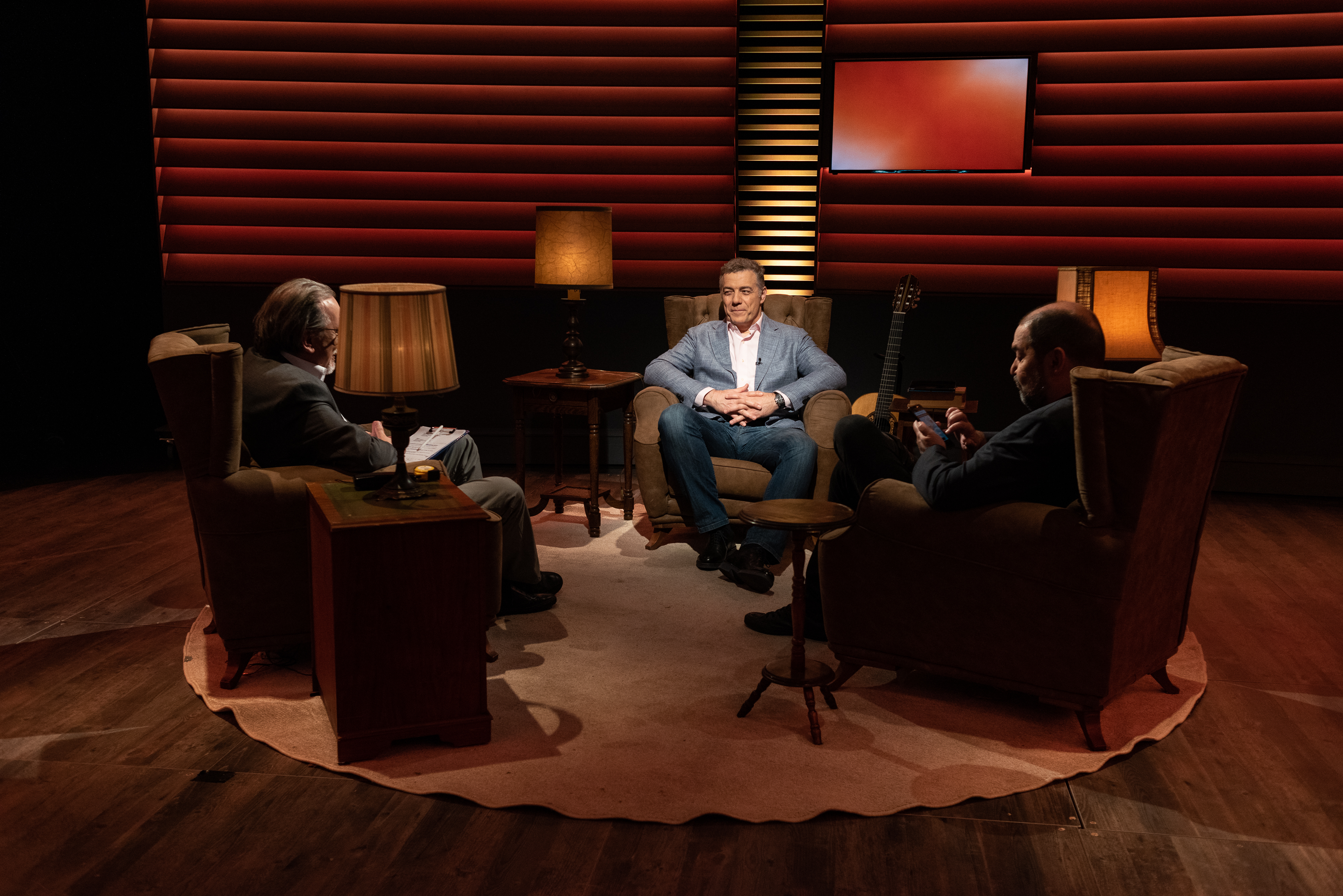 Beograd 14.05.2020. Voja Žanetić, Dragoljub Ljubičić Mićko, Dragoljub Petrović, Draža Petrović, emisija PLJiŽ Foto: Ivan Dinić/NOVA S