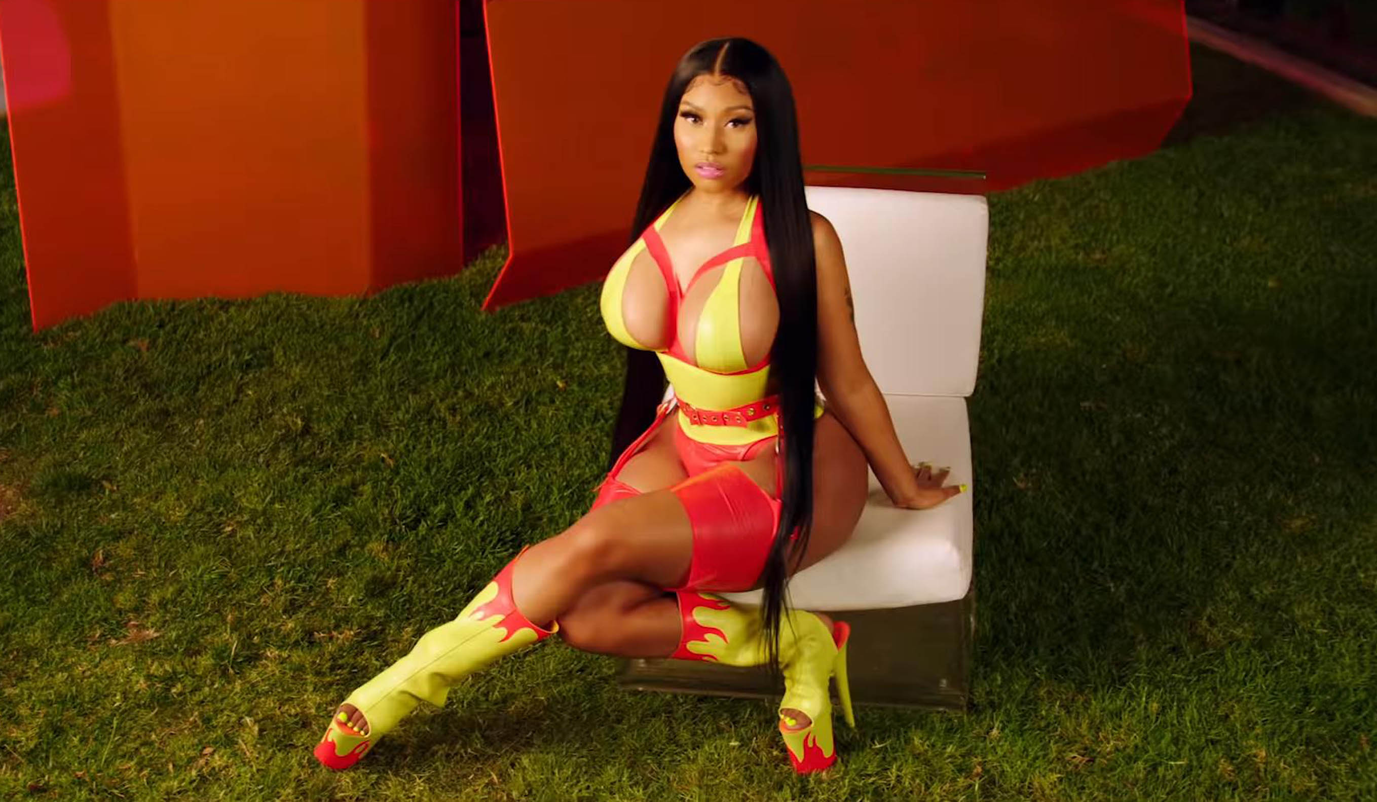 4-9-2019
Megan Thee Stallion new music video "Hot Girl Summer" ft. Nicki Minaj &amp; Ty Dolla $ign 
Pictured: Nicki Minaj,Image: 469064392, License: Rights-managed, Restrictions: , Model Release: no, Credit line: 300 Ent / Planet / Profimedia