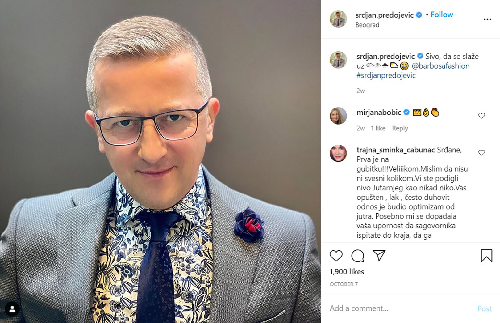 Srđan Predojević, barbosafashion