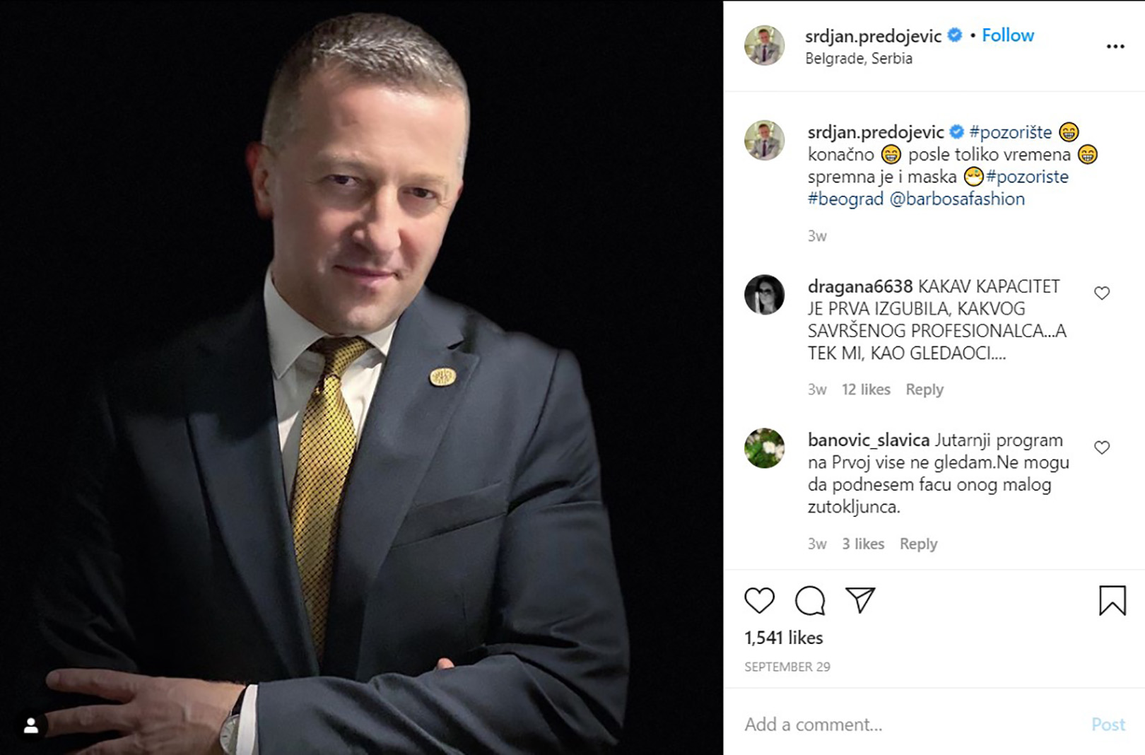 Srđan Predojević, barbosafashion