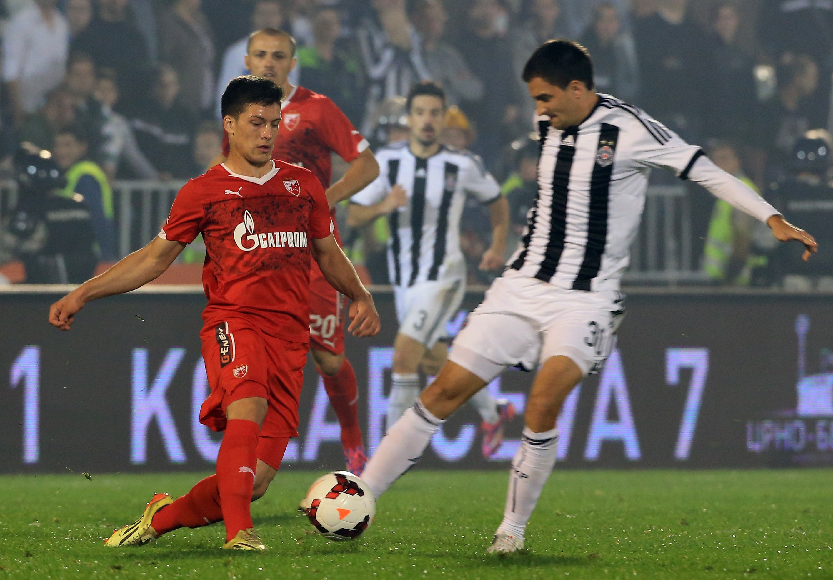 Fudbal Jelen Super League season 2014-2015
Partizan v Crvena Zvezda 

Luka Jovic (L) and Branko Ilic
Beograd, 09.18.2014.
foto: Srdjan Stevanovic/Starsportphoto©