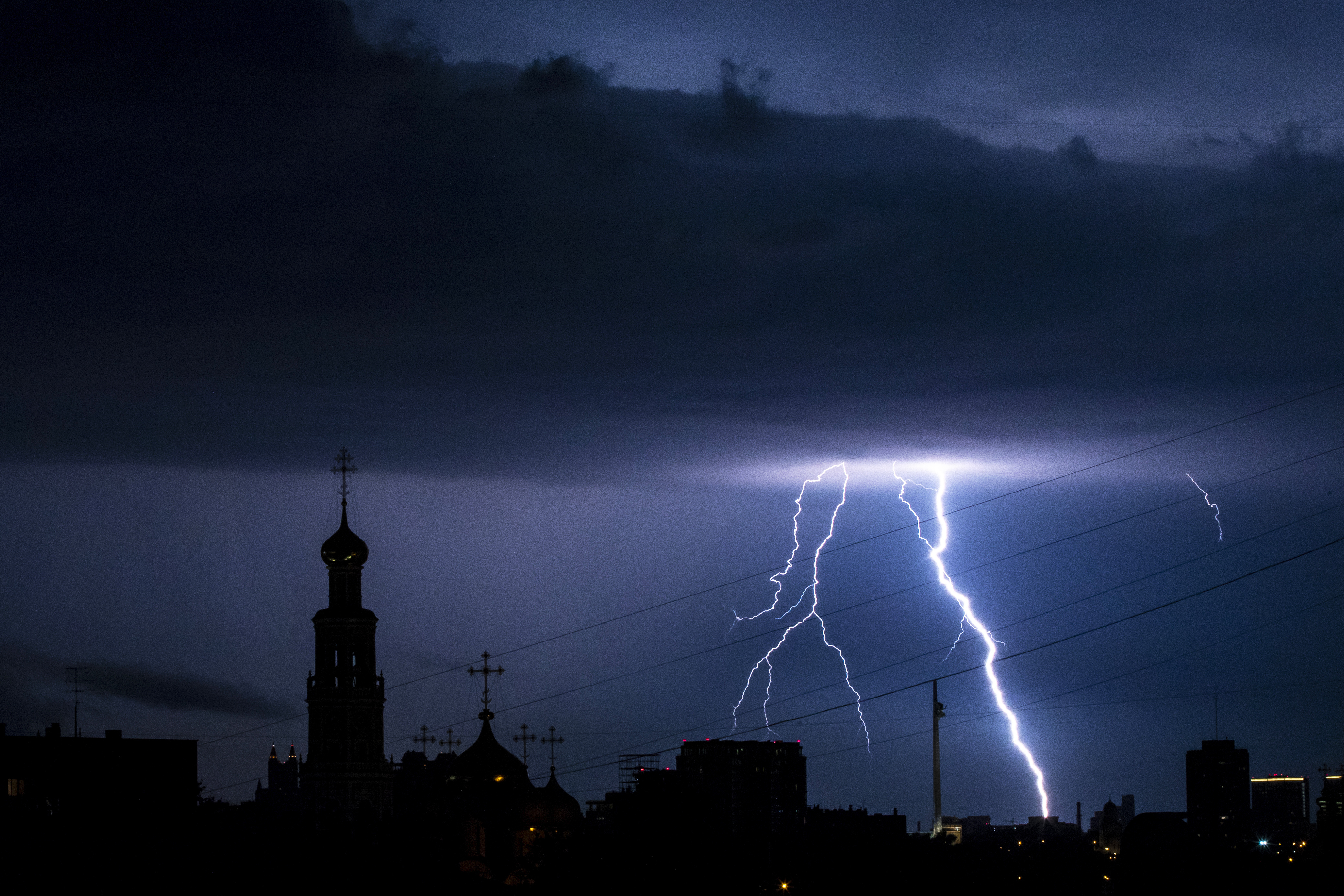 Russia Weather munja grom vreme