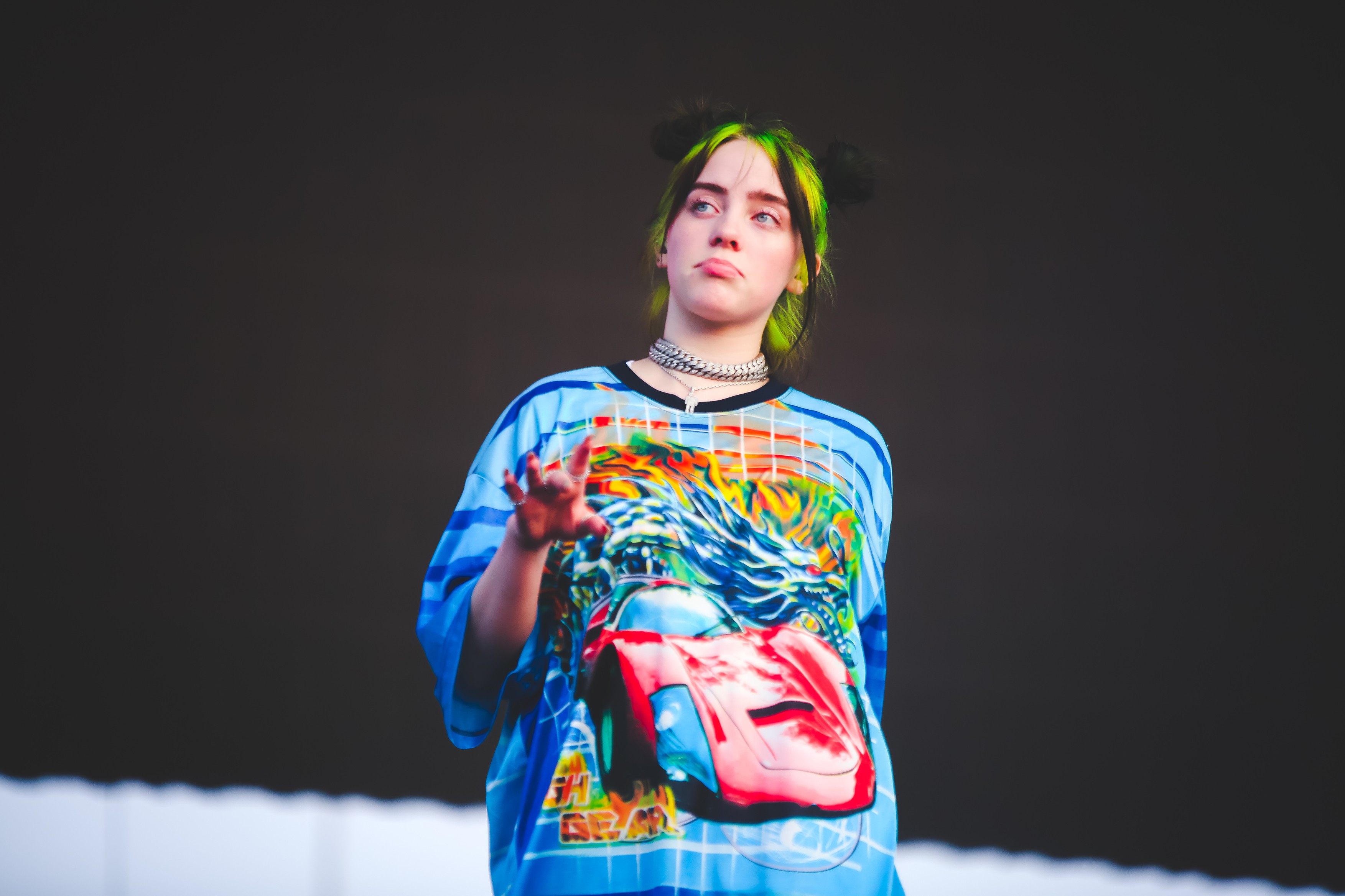 Italy: The American singer Billie Eilish