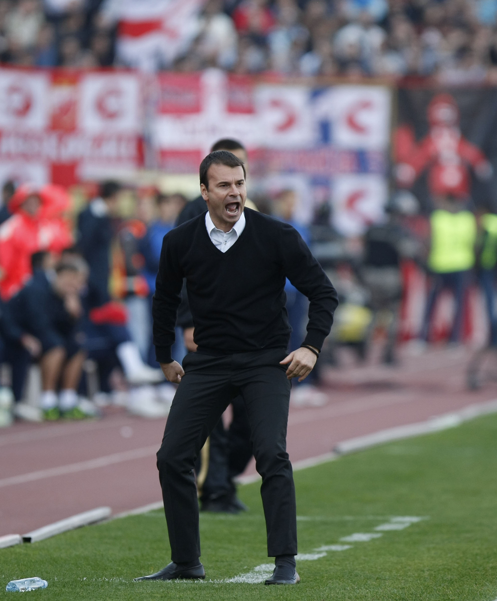 Fudbal, Jelen super liga, sezona 2010/11.Derby, Derbi.Crvena Zvezda Vs. Partizan.Head coach Aleksandar Stanojevic.Belgrade, 23.10.2010..foto: Srdjan Stevanovic/Starsportphoto ©