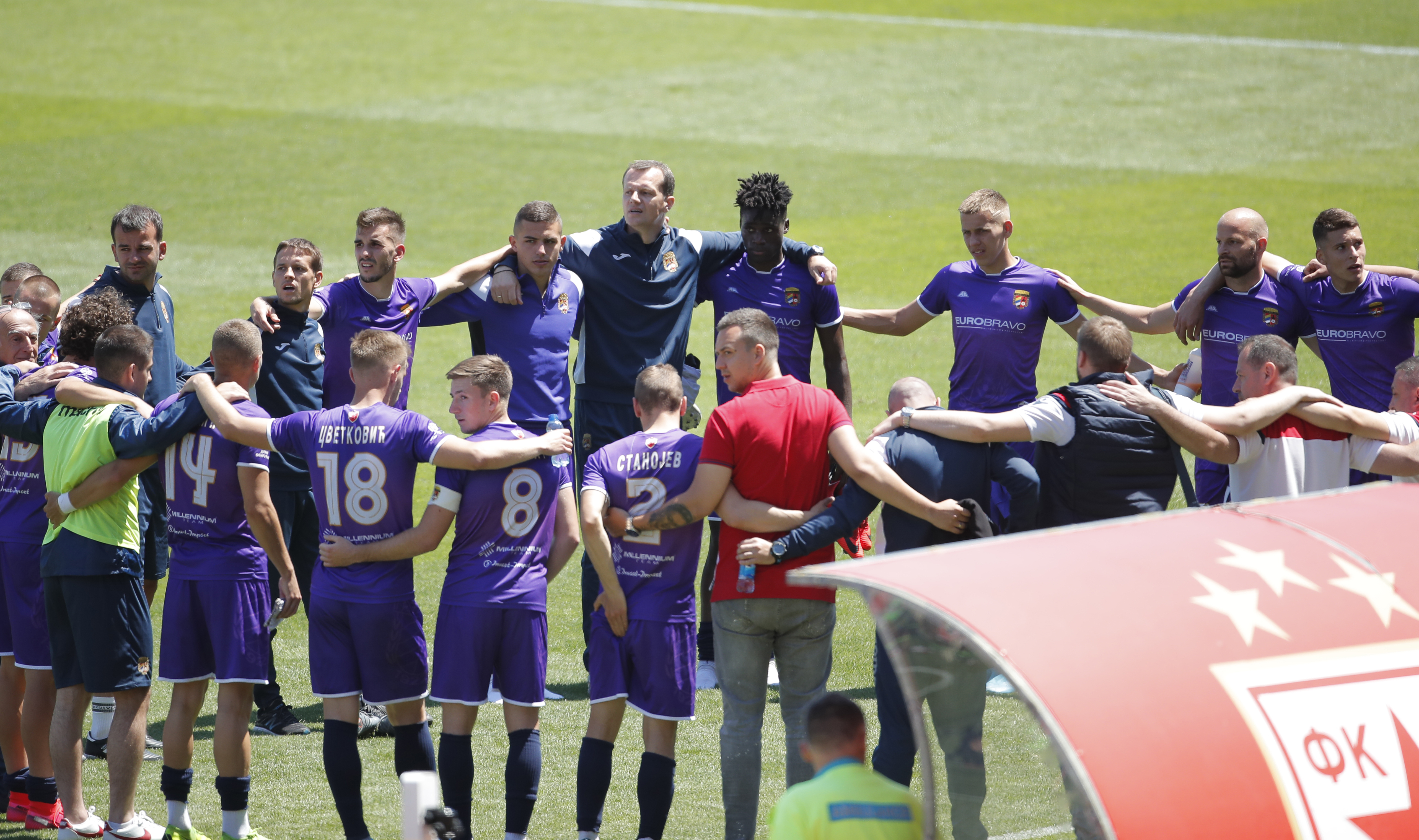 Crvena Zvezda - Graficar prijateljska trening utakmica Maj 23. 2020.  23.5.2020. (credit image &amp; photo: Pedja Milosavljevic / STARSPORT)