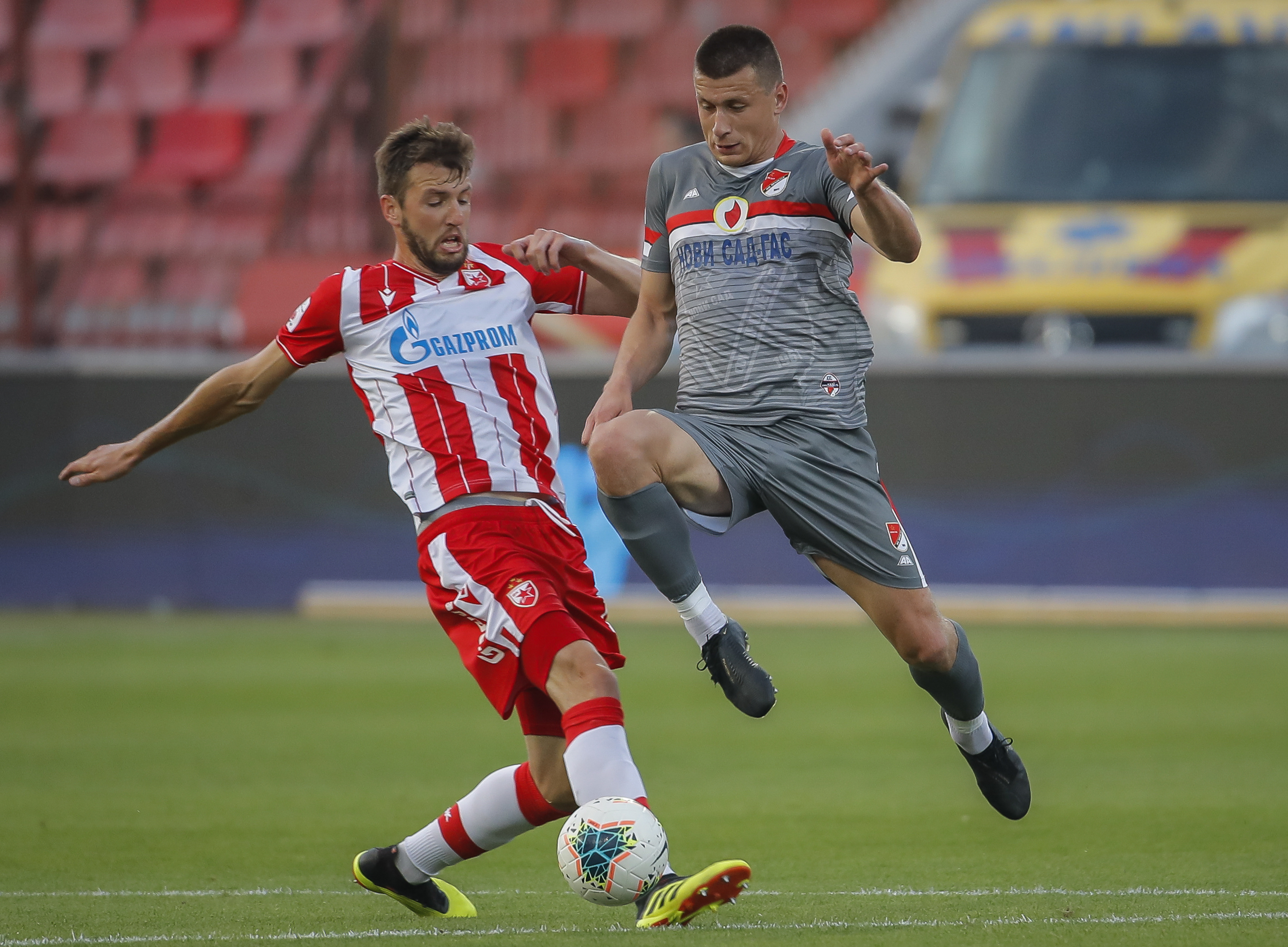 Nemanja Milunovic Crvena Zvezda - Proleter proslava titule, titula, pehar, Superliga, Super liga, Beograd, Srbija, Belgrade, Serbia 20 Jun 2020. 20.6.2020.  foto: Pedja Milosavljevic / STARSPORT