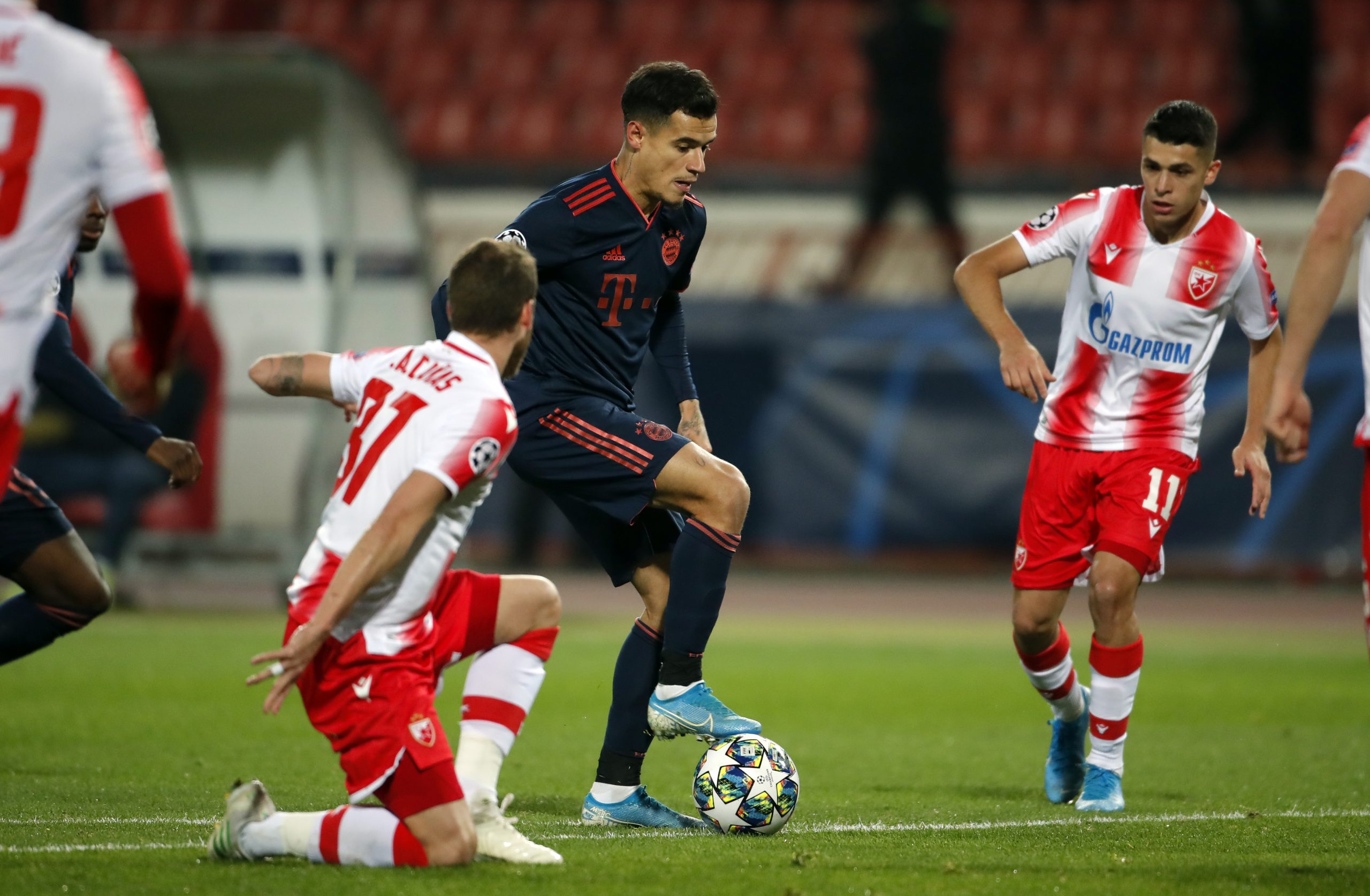 UEFA Liga Sampiona, Champions League, Crvena Zvezda - Bajern, Red Star - Bayern, Srbije Belgrade, Serbia Novembar 26.  Beograd, Srbija 26.11.2019. (credit image &amp; photo: Pedja Milosavljevic/STARSPORT)