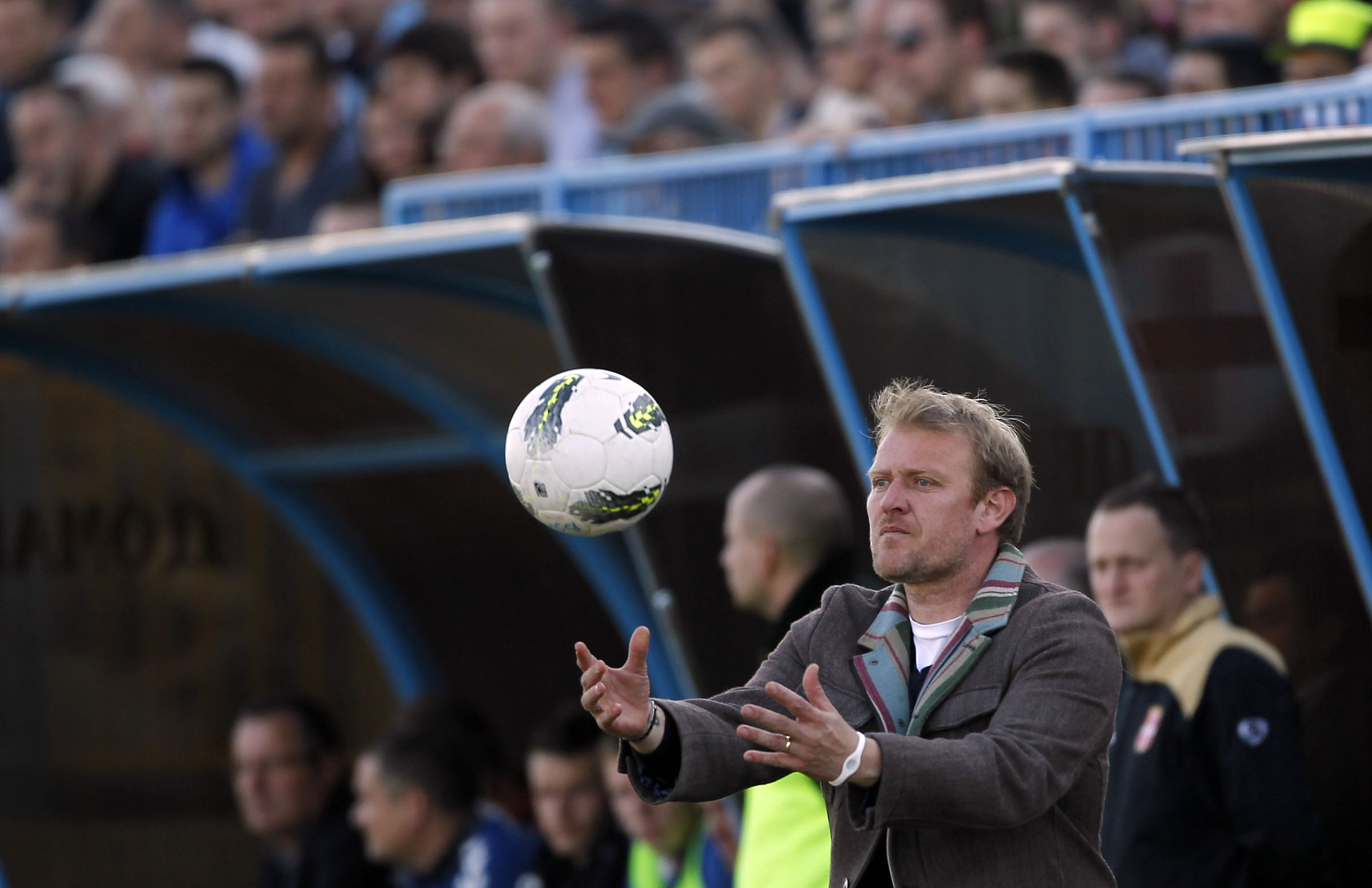 Fudbal, Jelen super liga, sezona 2011/12.BSK Borca Vs. Crvena Zvezda.Head coach Robert Prosinecki.Belgrade, 17.03.2012..foto: Srdjan Stevanovic/Starsportphoto ©