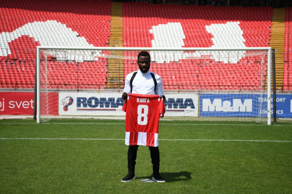 Beograd 31. jul 2020. Promocija fudbalera Crvene zvezde Gelor Kanga Foto:Filip Krainčanić/Nova.rs